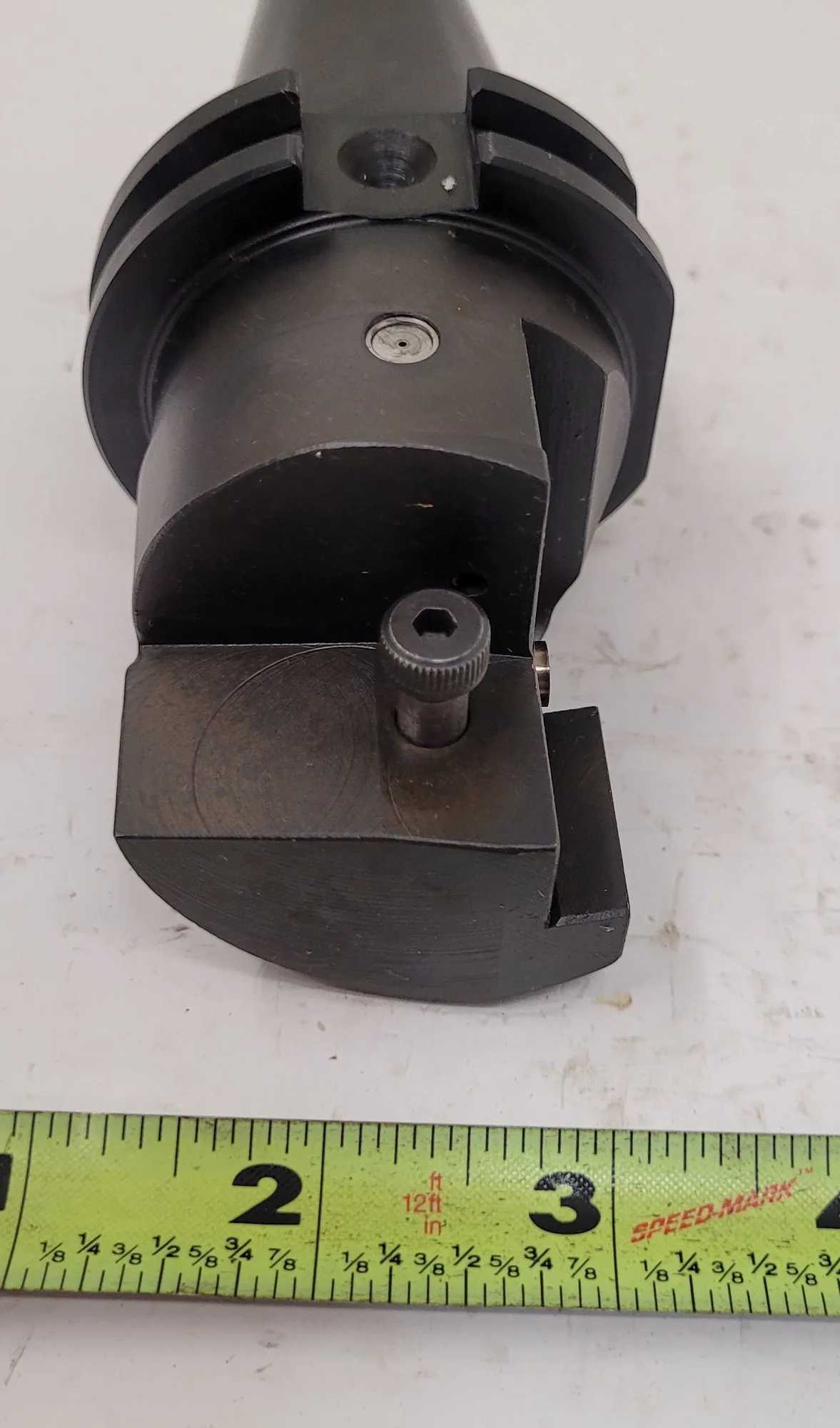 CARBOLOY INDEXABLE END MILL W/ CAT 40 TAPER - 5.75” OAL, 3” PROJECTION, 2.00” BODY WIDTH - MACHINING TOOLING & PARTS
