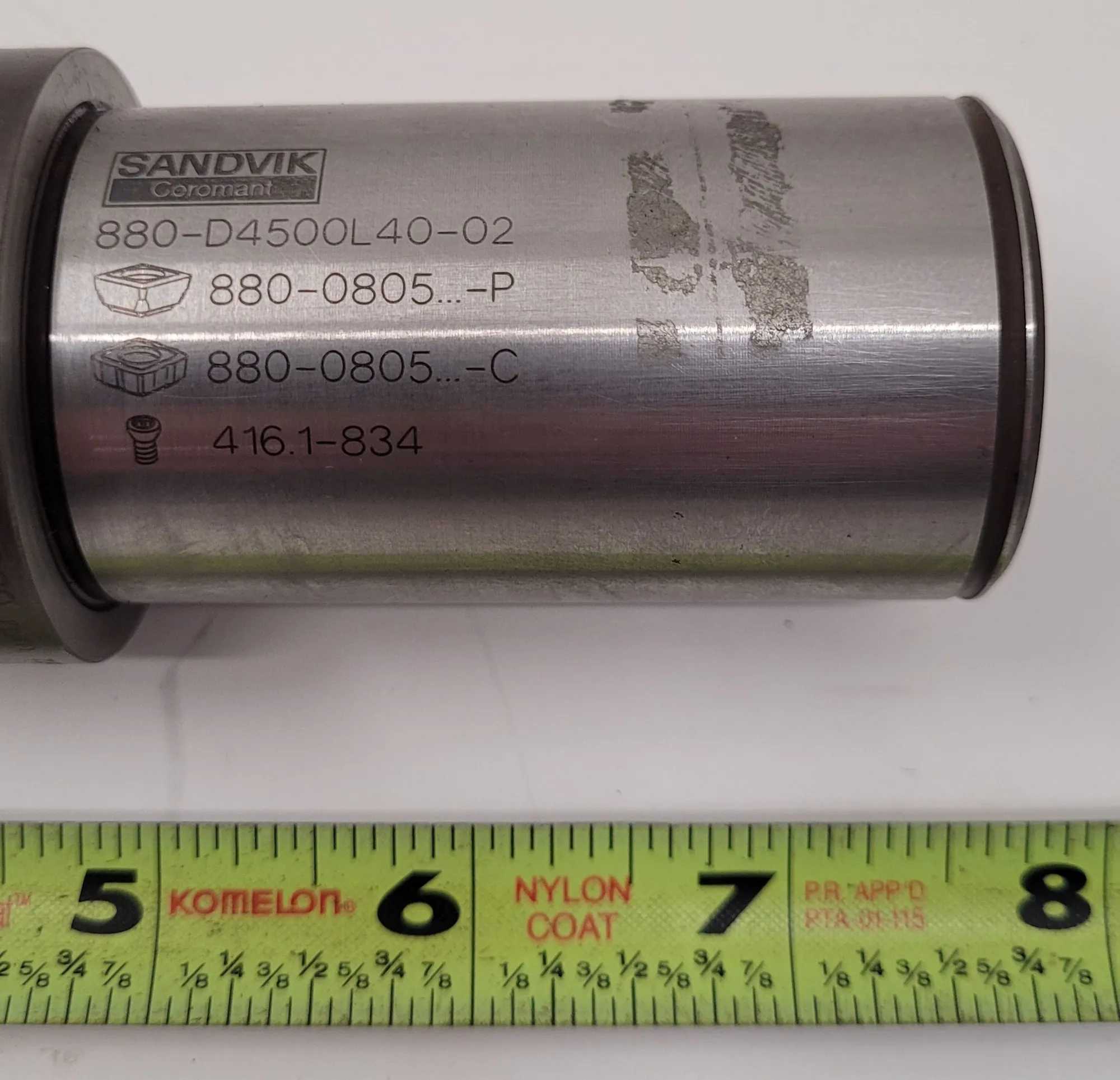 SANDVIK COROMANT CORODRILL 880-D4500L40-02 INDEXABLE INSERT DRILL, 1.7717 INCH CUTTING DIAMETER - MACHINING TOOLING & PARTS