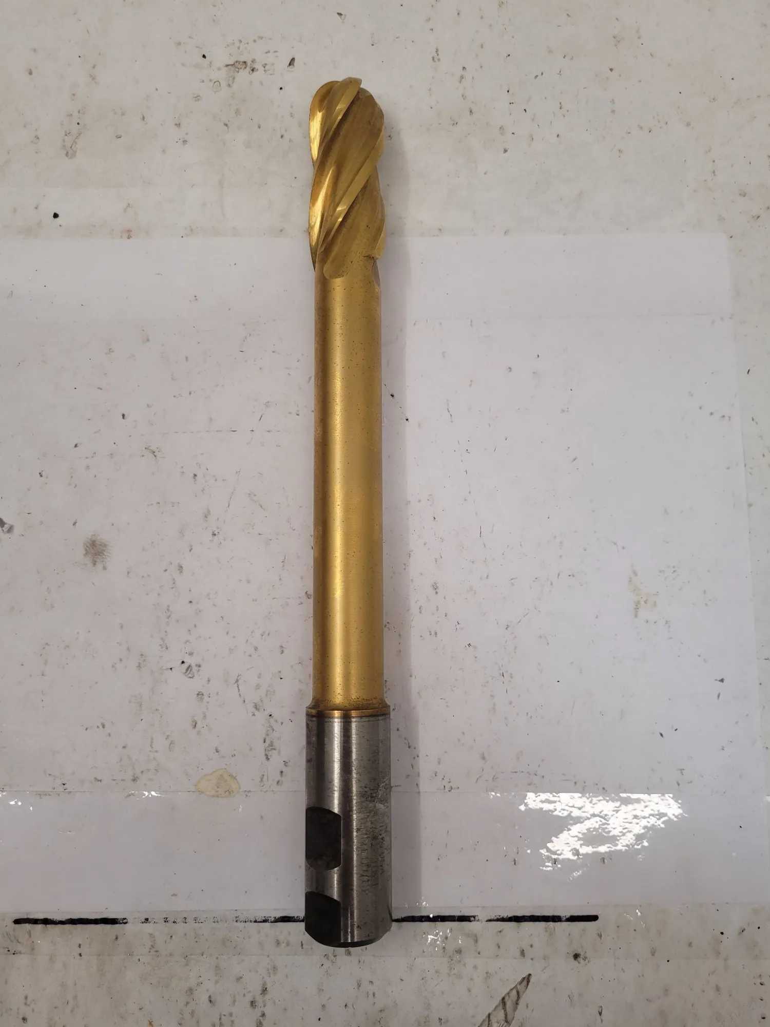 NIAGARA N80320 BALL NOSE DRILL 1" DIAMETER 4 FLUTE, 10.5" OAL, 1" HSS - MACHINE TOOLING