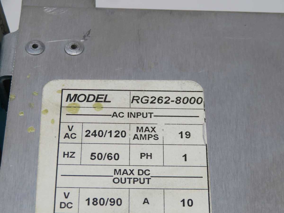 MELLTRONICS RG262-8000 REGENERATIVE DC MOTOR SPEED CONTROLLER T269132 - MOTOR DRIVES
