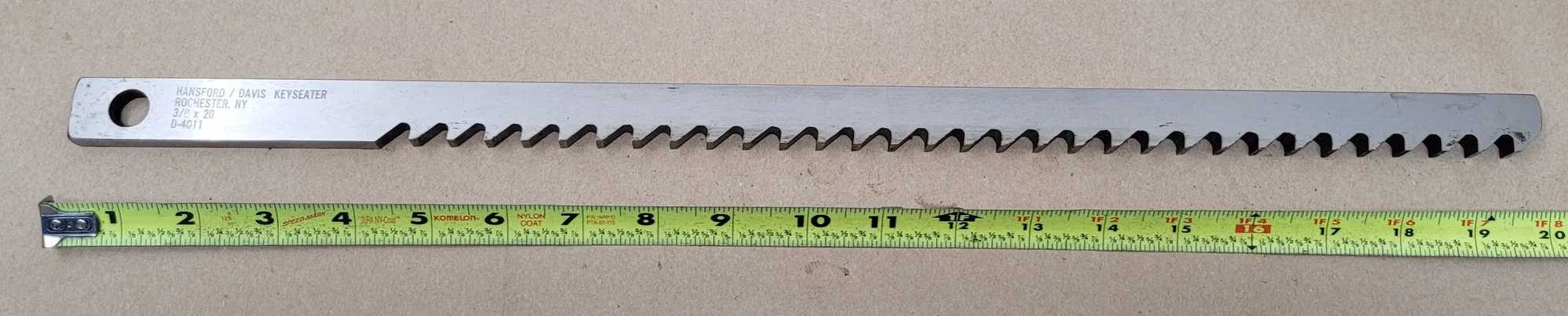 HANSFORD DAVIS D-4011 KEYSEATER - 3/8IN X 20IN - MACHINE TOOLING
