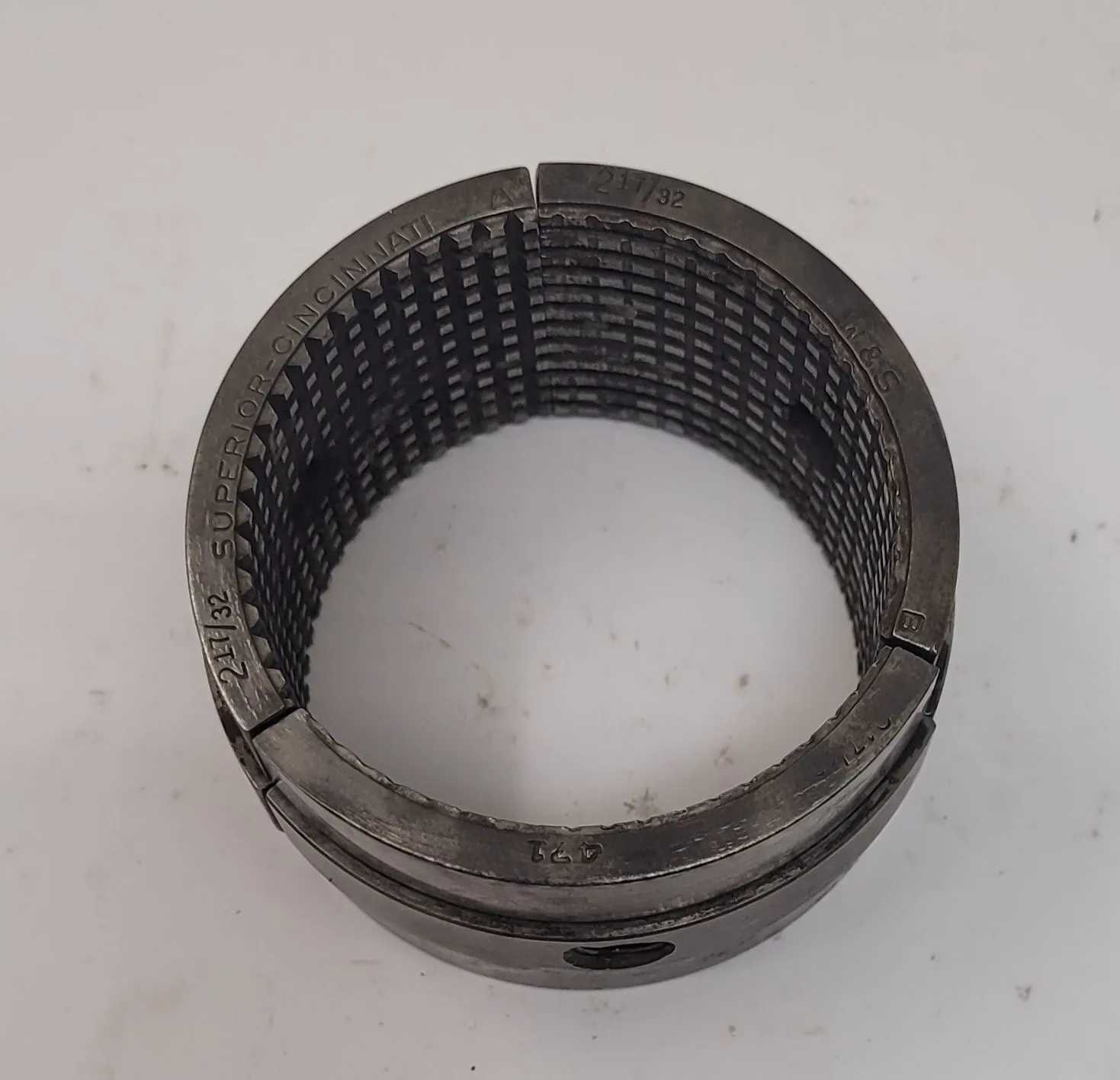 SUPERIOR CINCINNATI 2 17/32" MASTER SERRATED COLLET PAD (1-7/8” H) - MACHINING TOOLING & PARTS