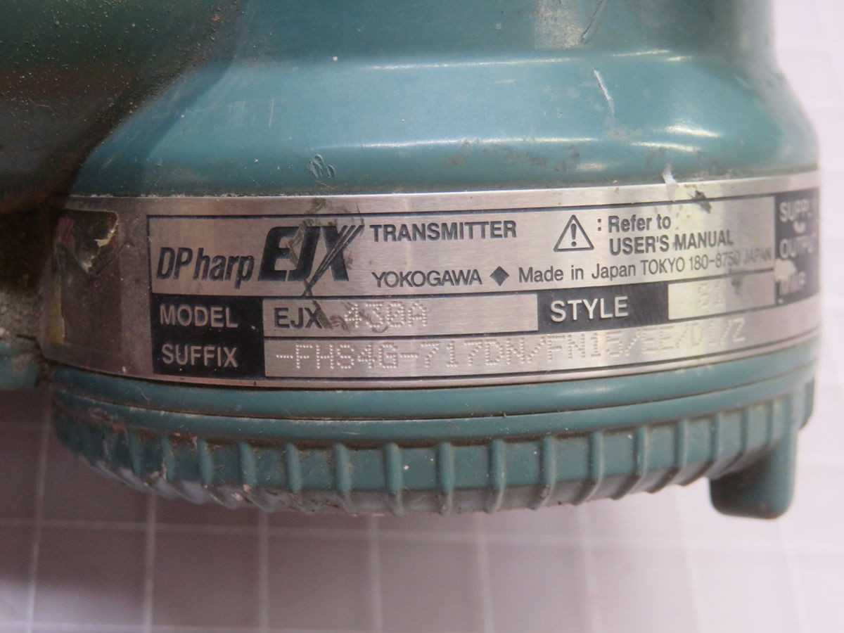 YOKOGAWA EJX430A FHS4G-717DN/FN15/EE/D1/Z TRANSMITTER T266848 - FLOW TRANSMITTER