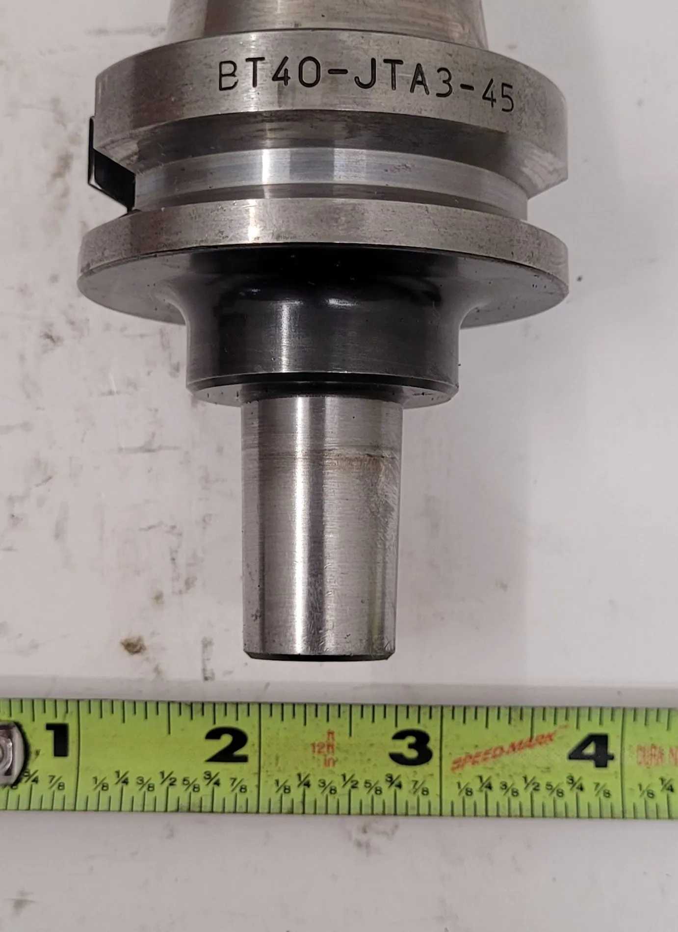 NIKKEN BT40-JTA3-45 TOOL HOLDER, NOSE DIA .75 IN, BODY DIA 1.37 IN, OAL 5.50 IN - MACHINING TOOLING & PARTS
