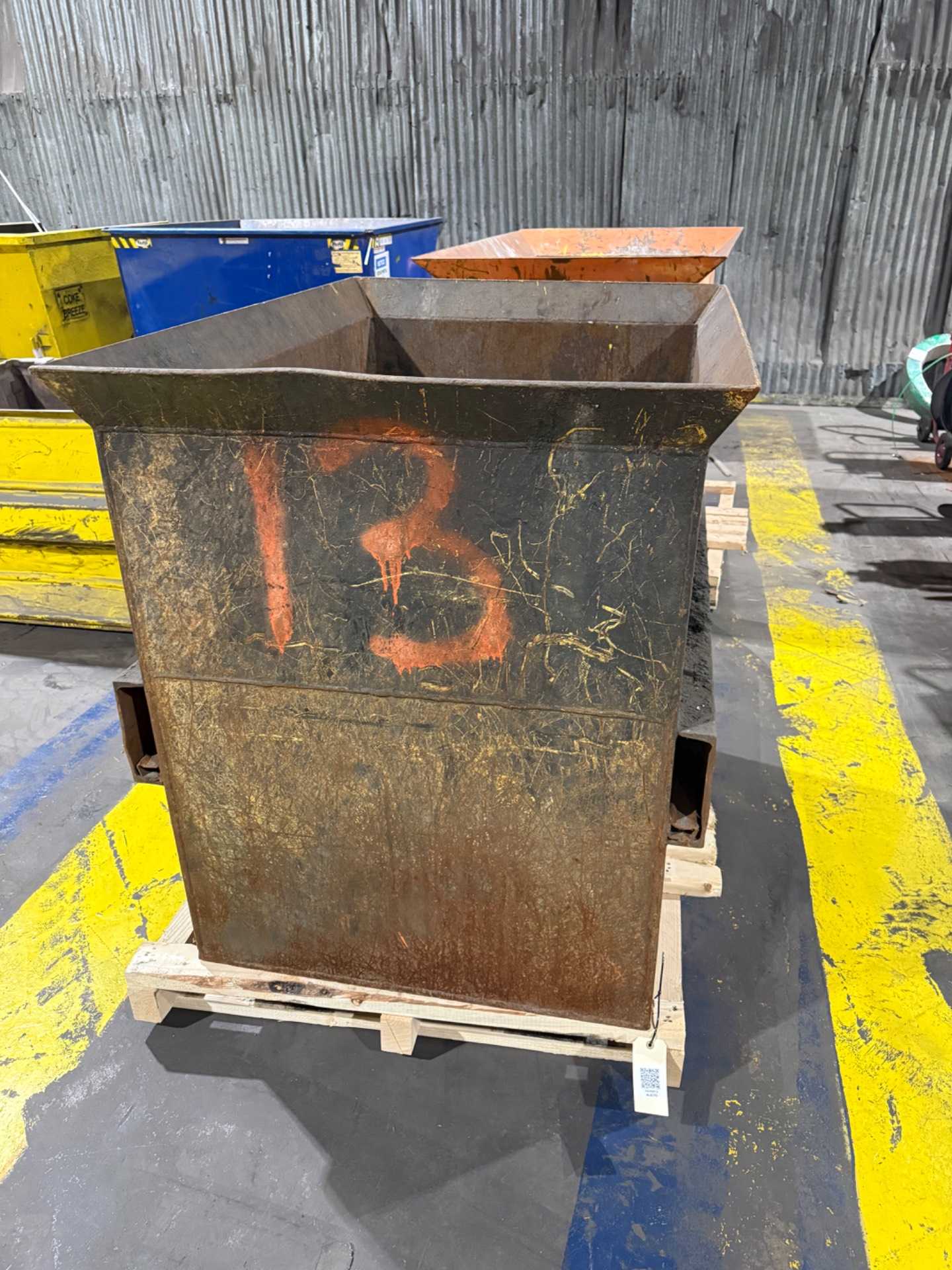 Metal Hopper Bin - WASTE BINS