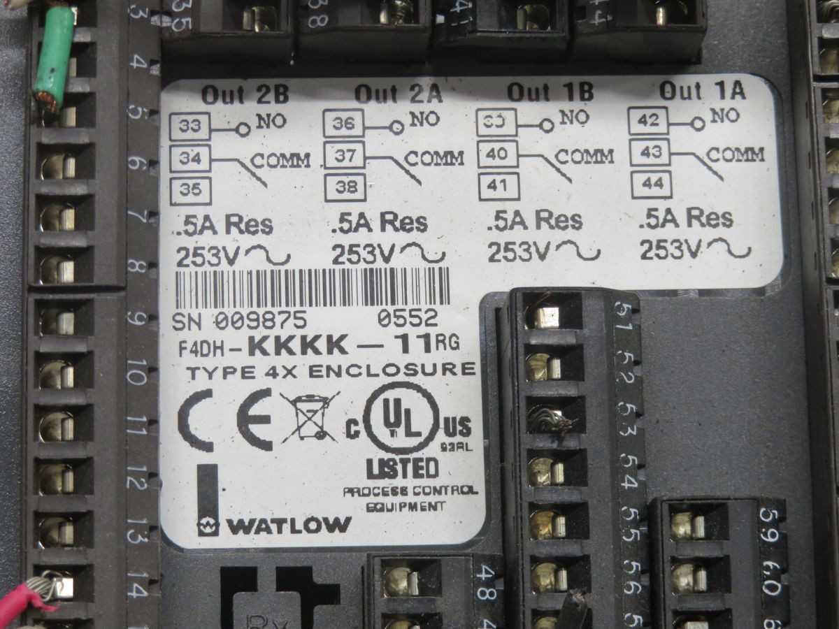 WATLOW F4DH-KKKK-11RG F4DHKKKK11RG009875 DUAL-CHANNEL RAMPING CONTROLLER T267559 - TEMPERATURE CONTROL COMPONENTS