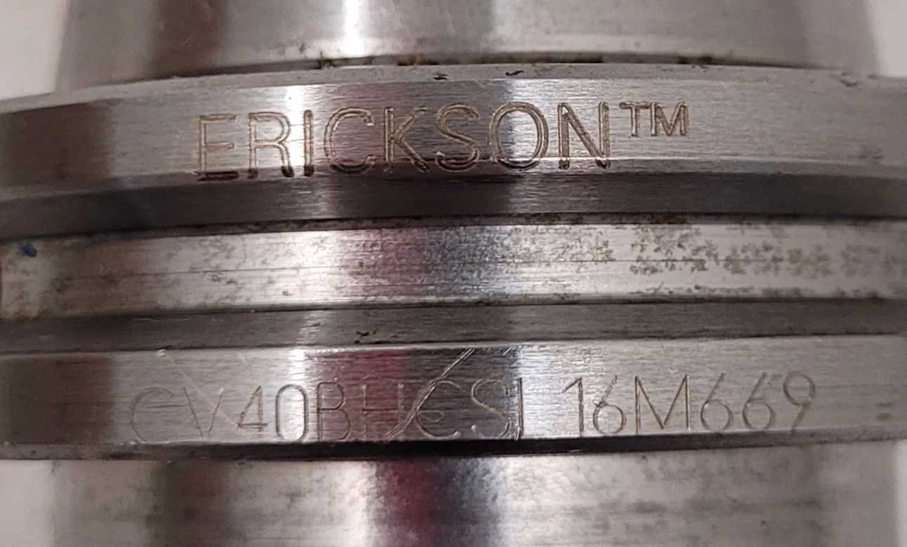 ERICKSON CV40BHCSL16M669 SLIM LINE HYDRAULIC CHUCK TOOL, CAT 40 HOLDER, CV40 TAPER - MACHINING TOOLING & PARTS