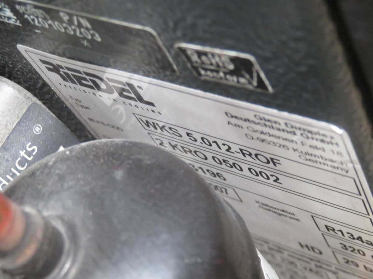 RIEDEL KOOLING WKS 5.012-ROF AIR-COOLED LIQUID CHILLER - CHILLERS