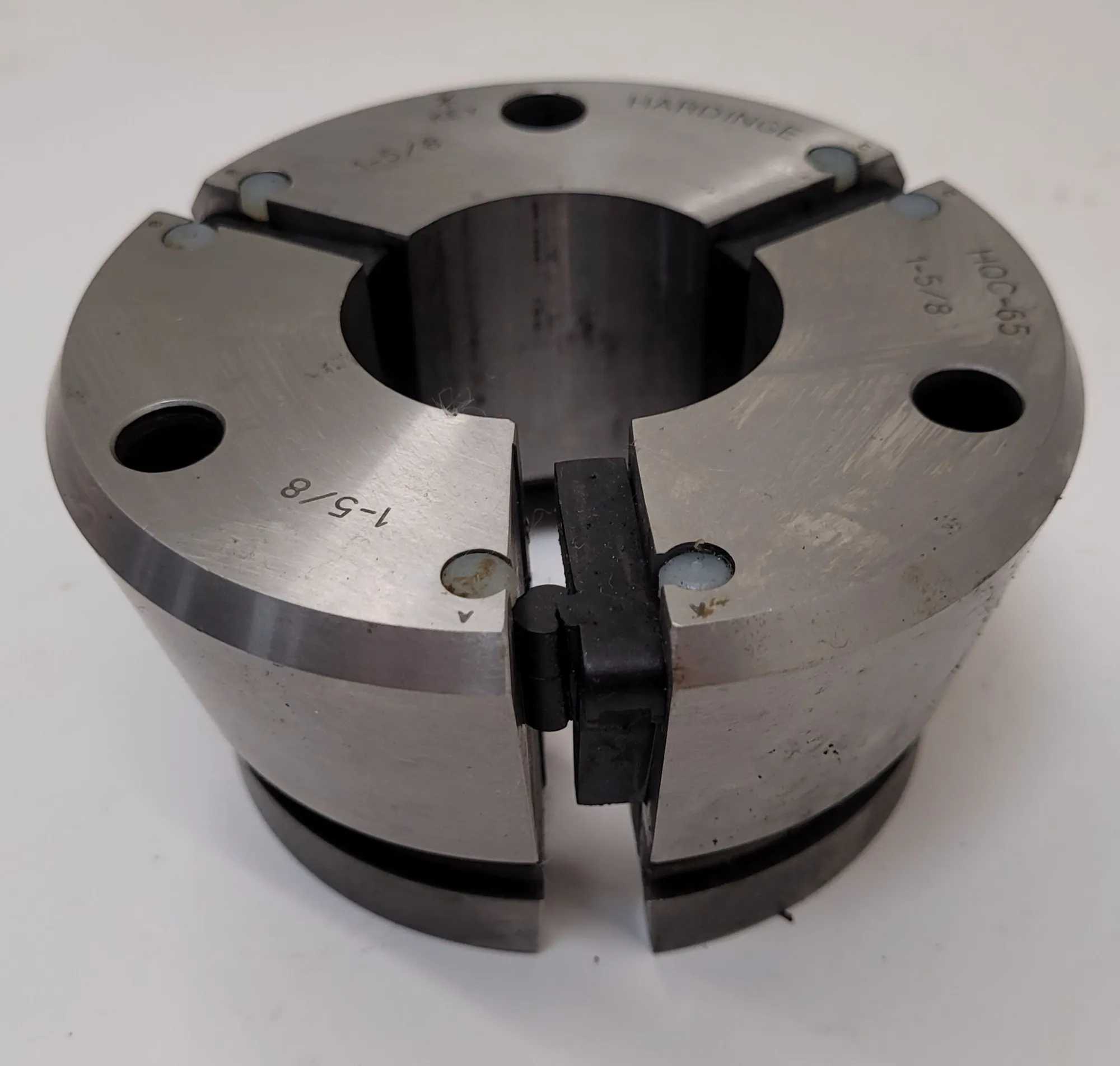 HARDINGE HQC-65 QUICK CHANGE COLLET, 1-5/8IN, 2.25” HEIGHT, NON-SERRATED INTERIOR - MACHINING ACCESSORIES & TOOLING