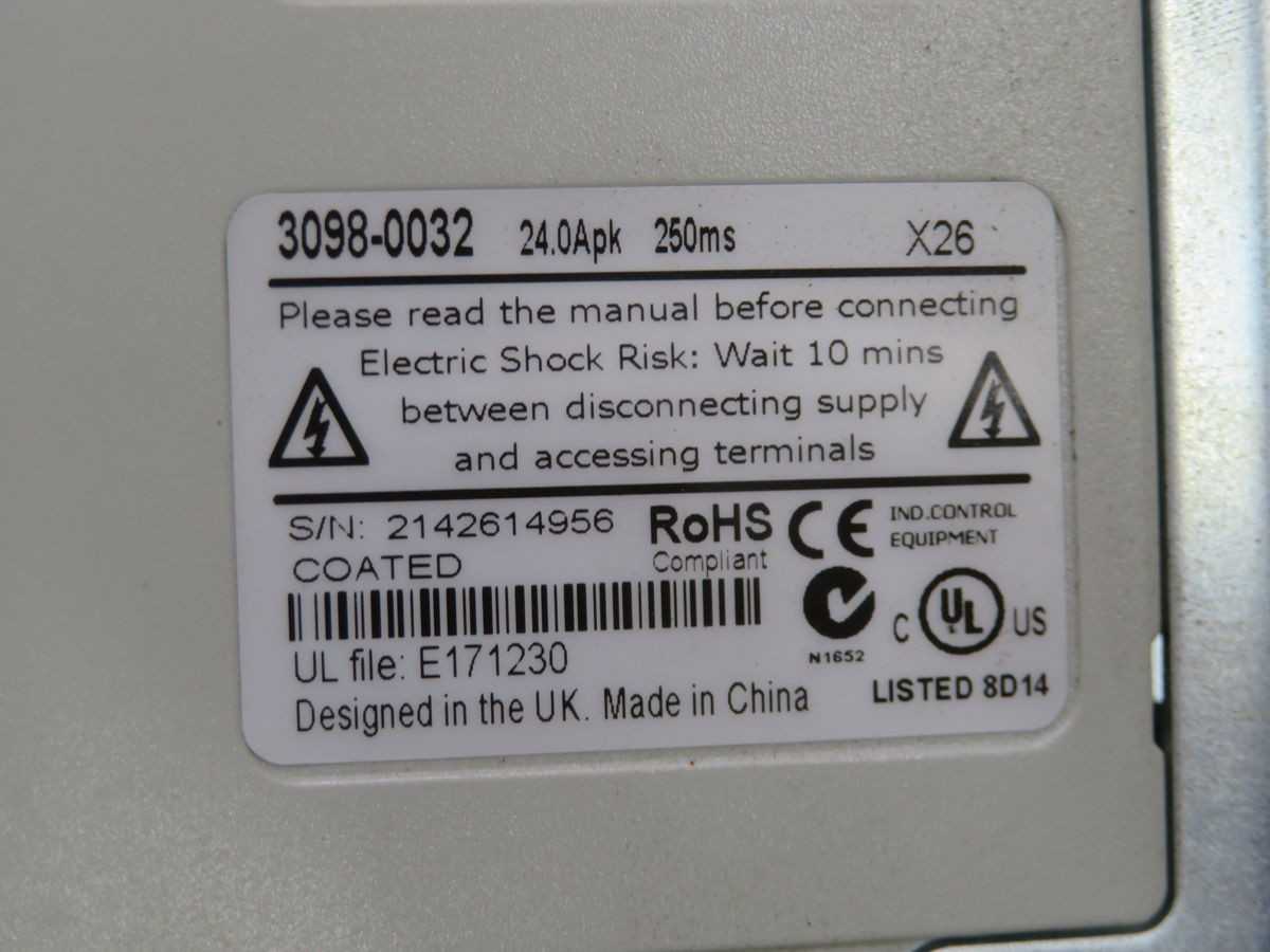 CONTROL TECHNIQUES DST1405 3098-0032 SERVO DRIVE T261979 - SERVO