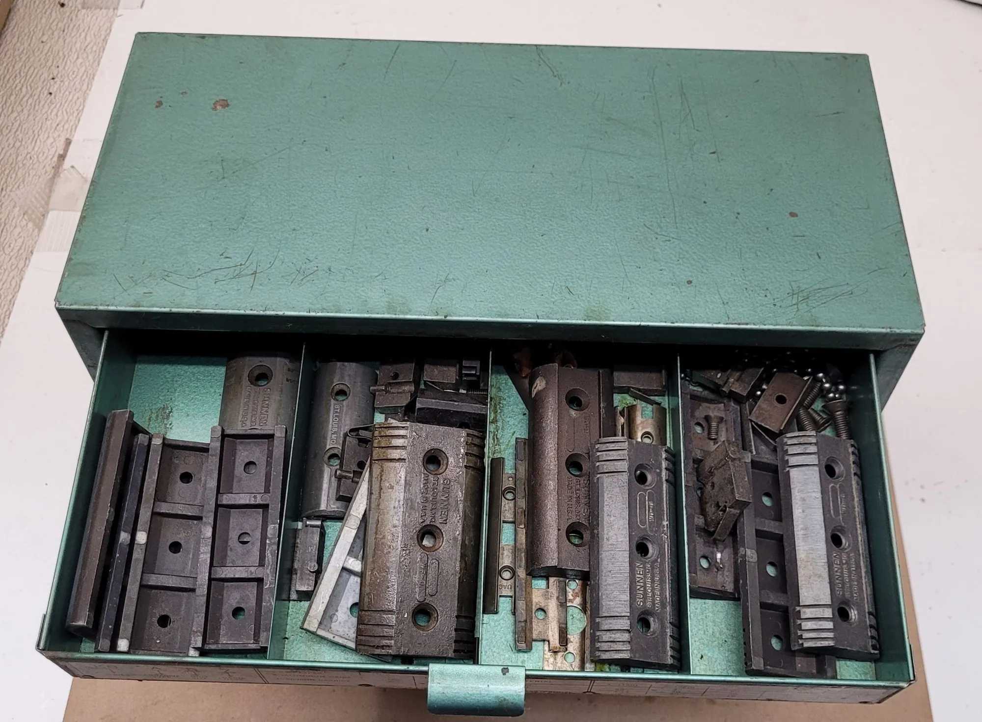 SUNNEN CABINET - 5 DRAWER STONE COLLECTION KIT - MACHINE TOOLING