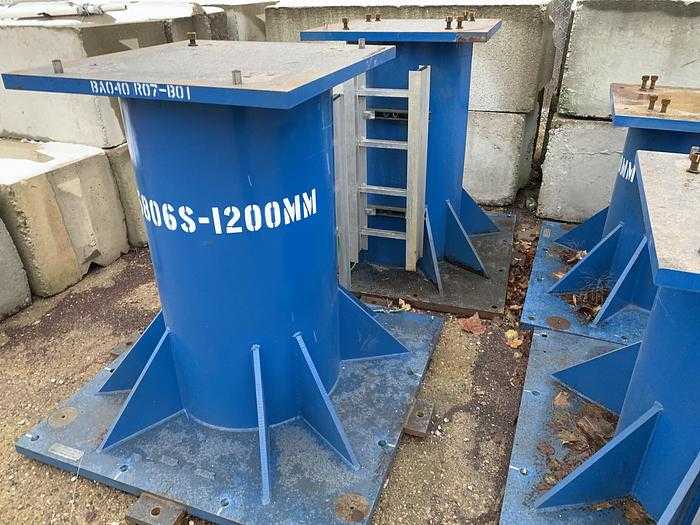 2011 UTICA RISER F2000-M900 HEAVY-DUTY STAND, 1200MM ELEVATION, INDUSTRIAL USE, BLUE FINISH - ROBOT PARTS