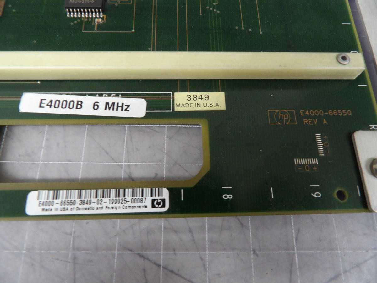 HP E4000-66550 CIRCUIT BOARDS, SYSTEM CONTROLLER FUNCTION, A REVISION, M4421 COMPONENT REFERENCE - PCB CIRCUIT BOARDS