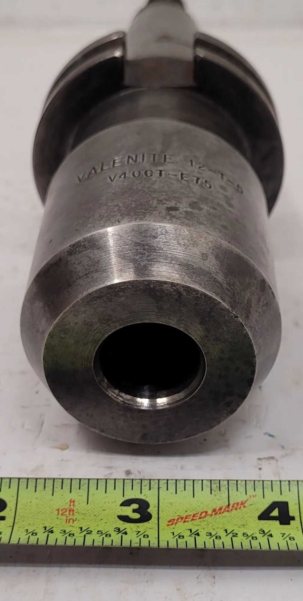 VALENITE 12-T-5 V40CT-E75 CAT 40 END MILL HOLDER 0.75" BORE - MACHINING TOOLING & PARTS