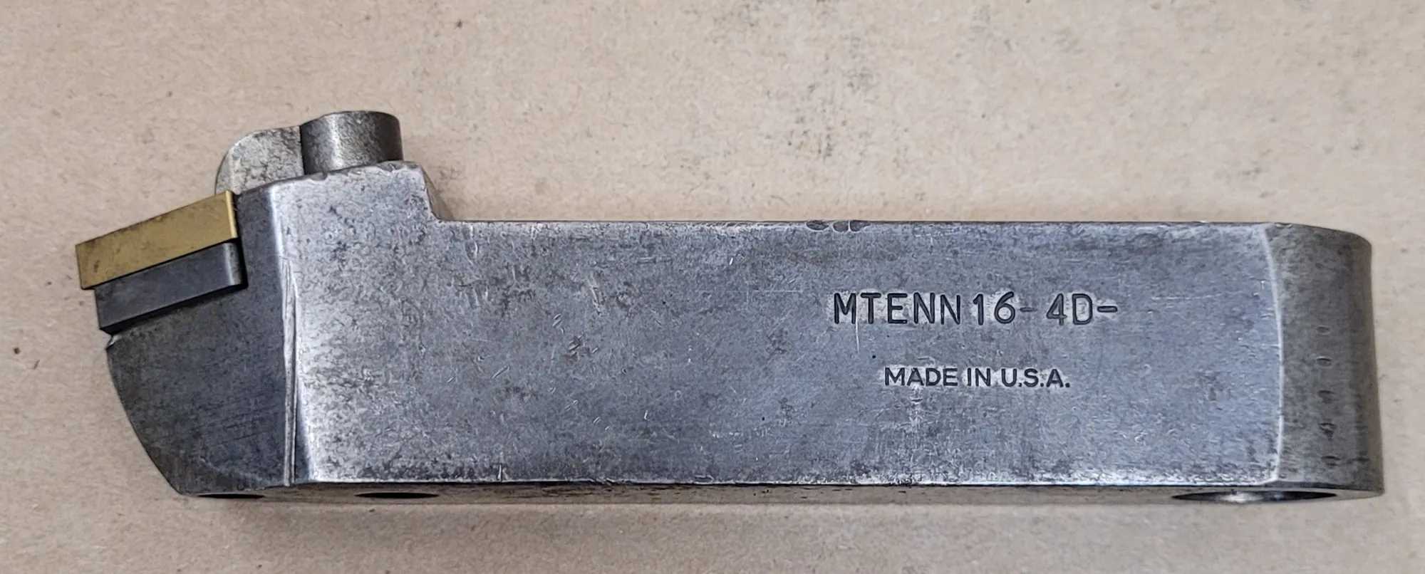 DORIAN TOOL MTENN16-4D TOOL HOLDER, 1" SHANK, NEUTRAL TURNING, FOR TNM-432 INSERT - MACHINE TOOLING
