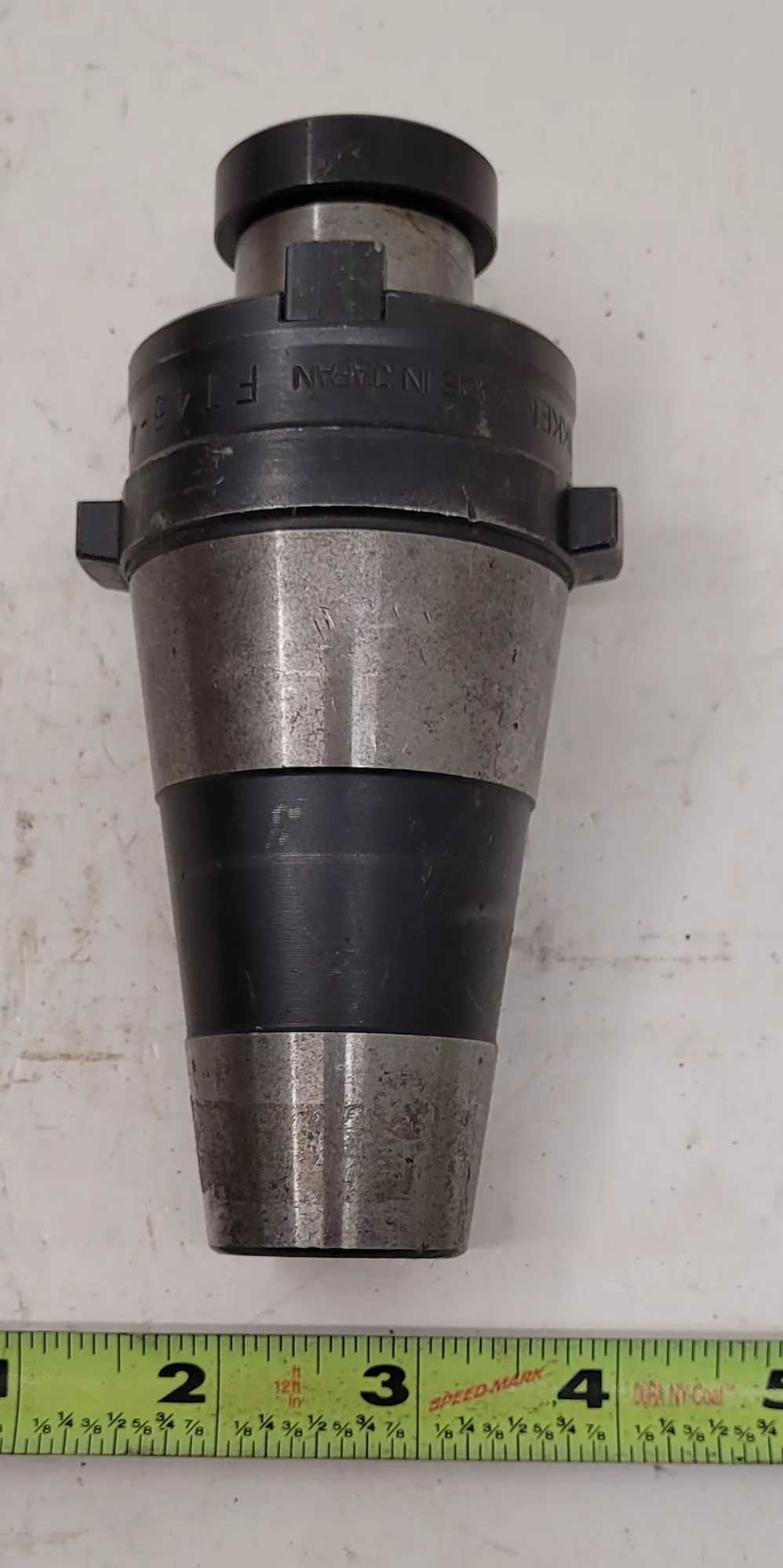NIKKEN FT45-4E SHELL MILL HOLDER CAT 45, BODY DIA 2.30", BORE DIA .6", OAL 5.60", PROJ 2.125" - MACHINE TOOLING