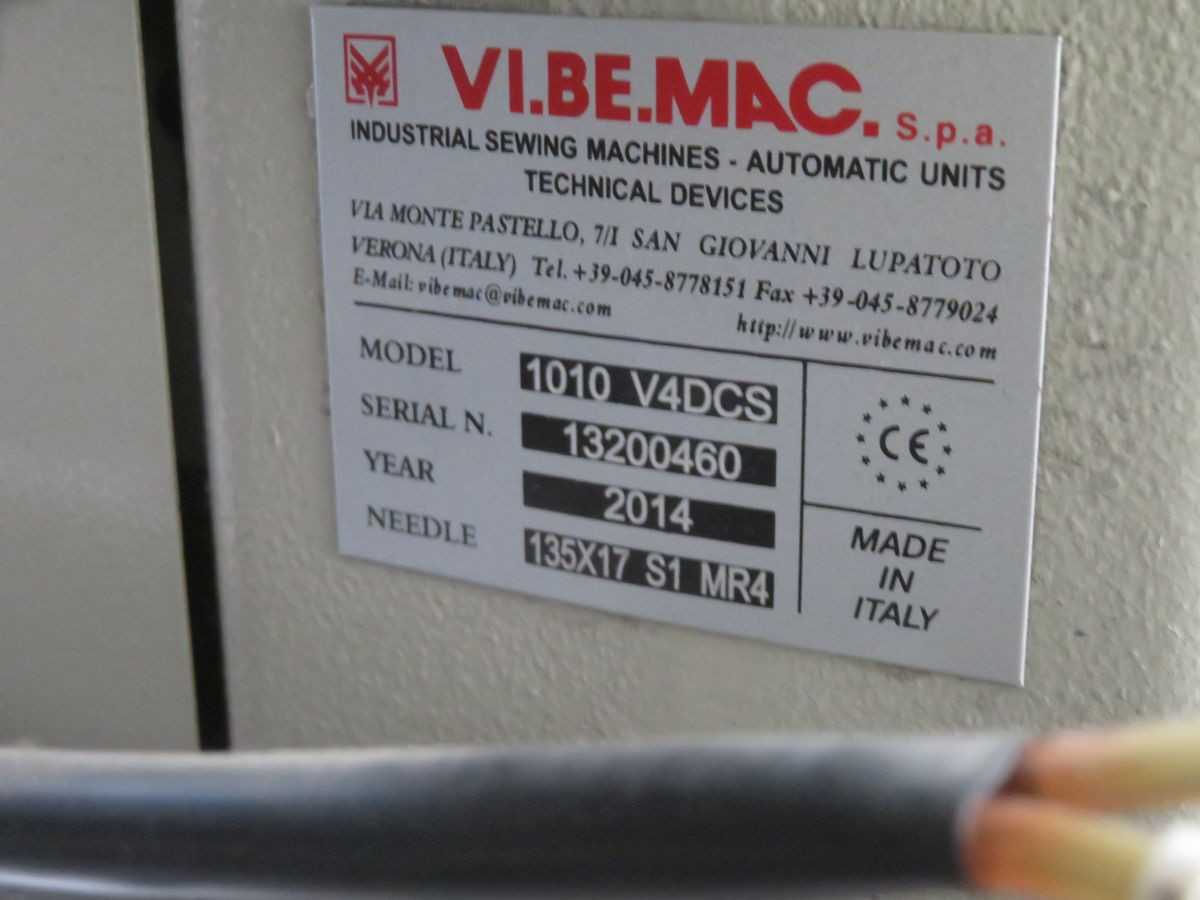 VI.BE.MAC 1010 V4DCS AUTOMATIC BACK POCKET DECORATIVE UNIT - PLANT & FACILITY