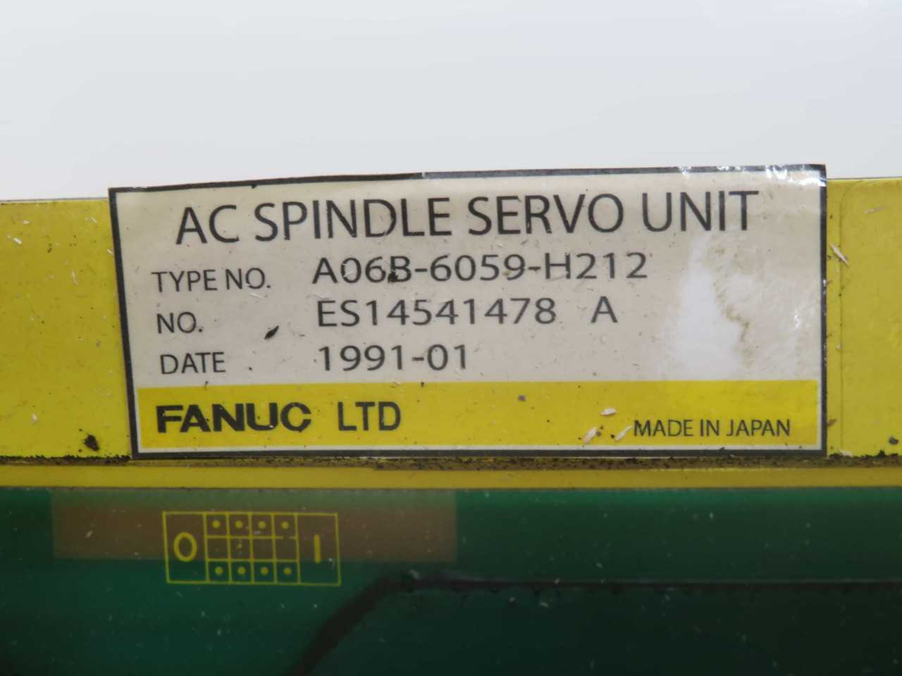 FANUC A06B-6059-H212, AC DRIVES, 200-230 VAC INPUT, 12 KW OUTPUT POWER, 43 A OUTPUT CURRENT - SERVO DRIVES