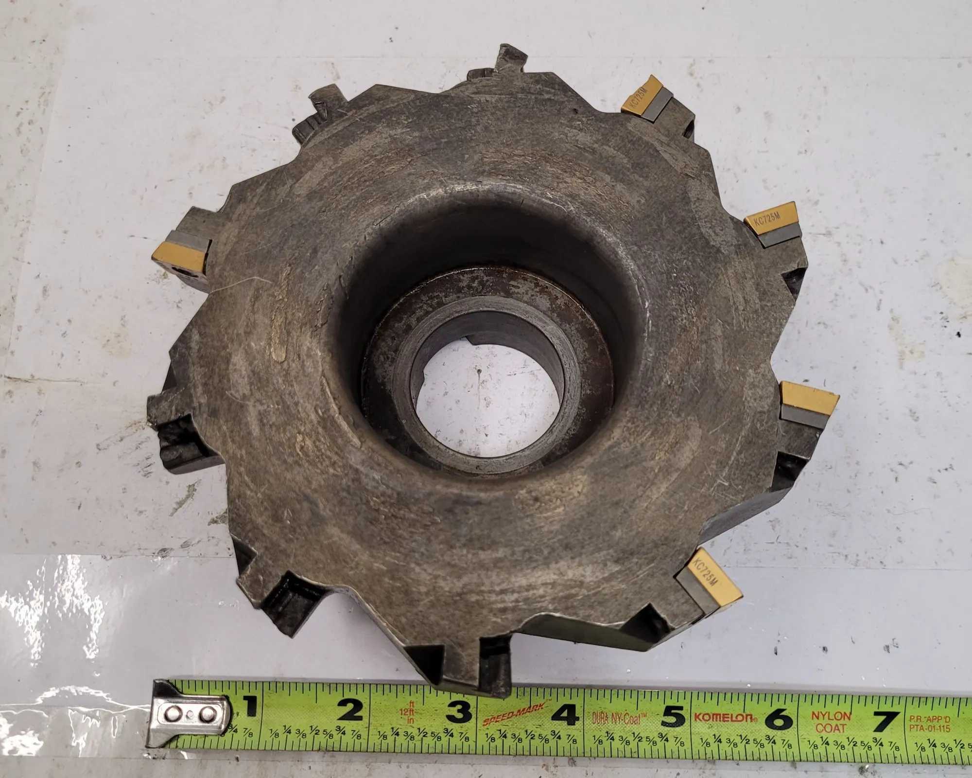 KENNAMETAL INDEXABLE INSERT SHELL MILL, 6" FACE MILL, MODEL KSSISR600SD430M6 - MACHINING TOOLING & PARTS