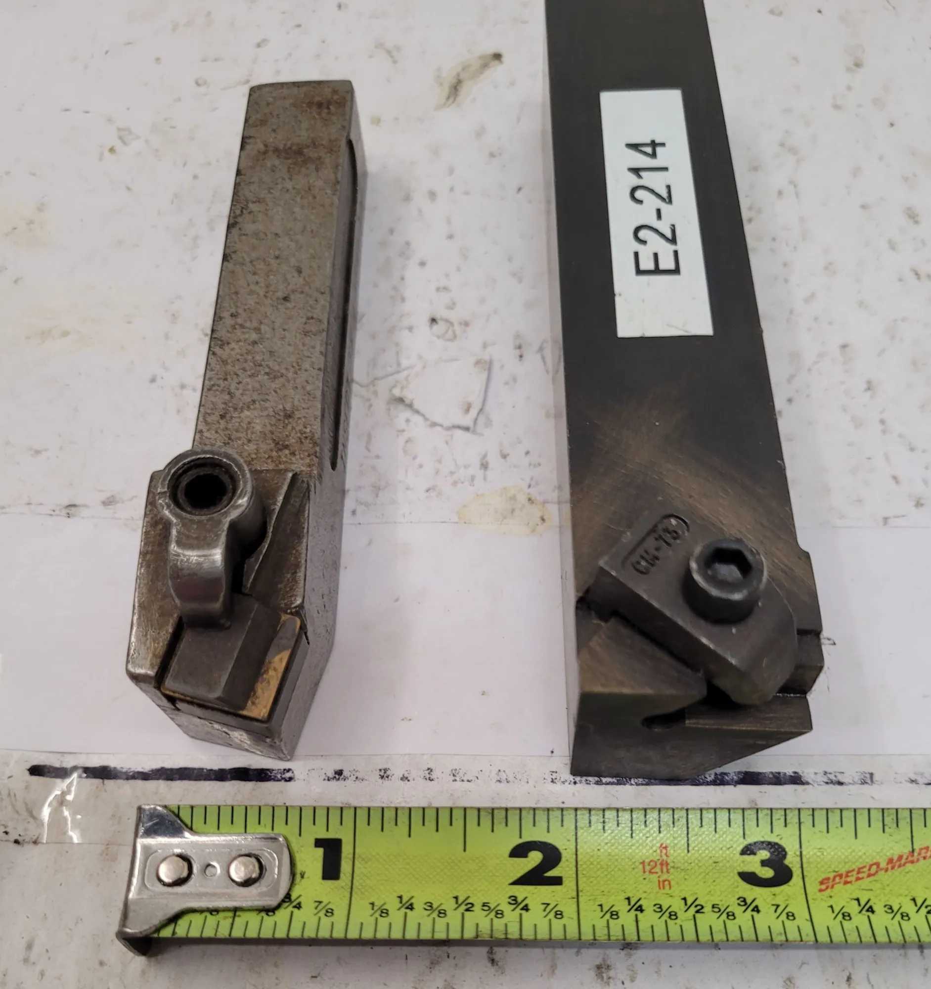 KENNAMETAL TOOL HOLDERS LOT OF 2: 0.750" KSBR12 (4.5" OAL) & 1" NER-163C NI6 (5" OAL) - MACHINING TOOLING & PARTS