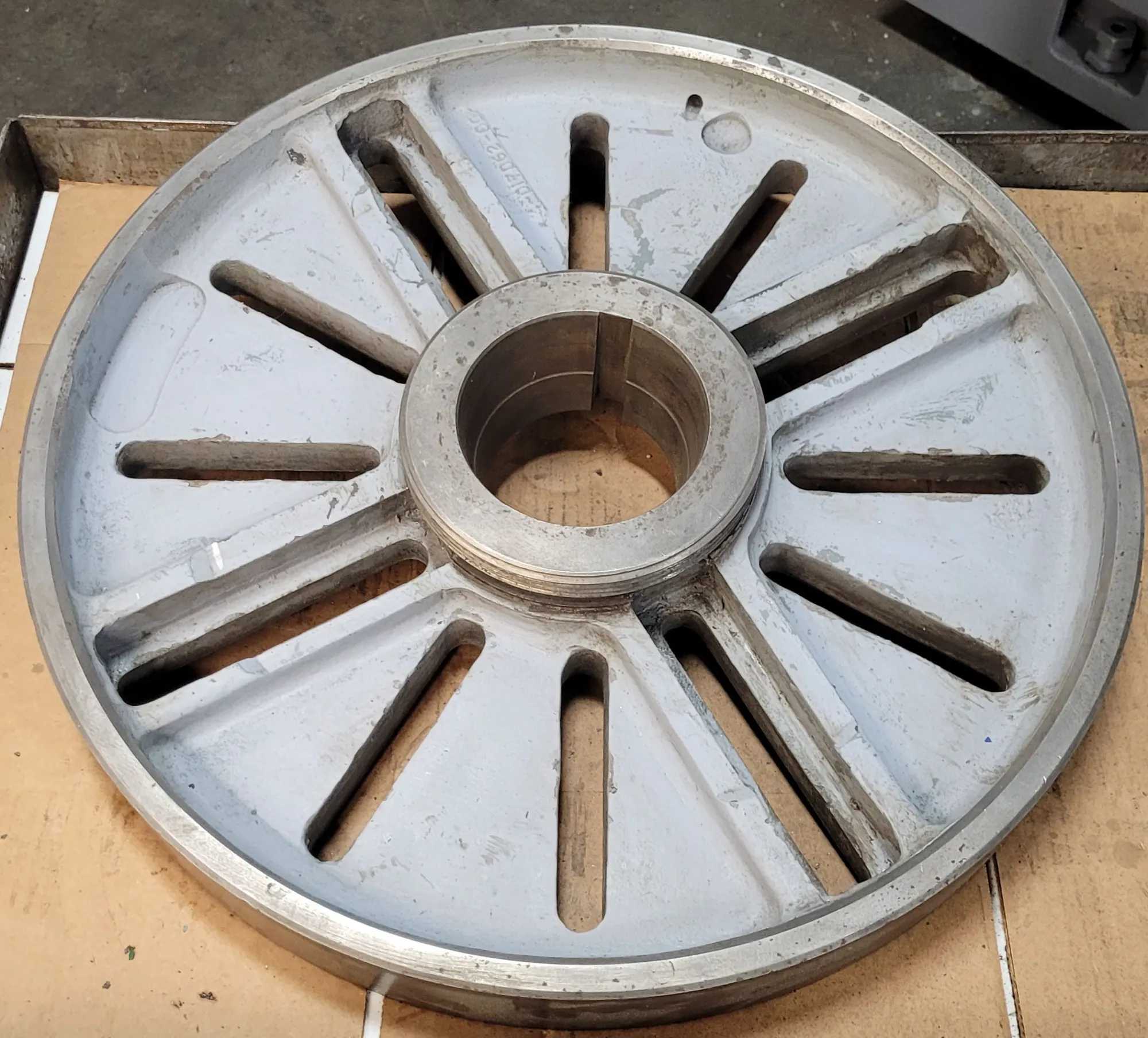 LATHE CHUCK FACE PLATE, 23.5 IN DIAMETER, L2 MOUNT - MACHINING TOOLING & PARTS