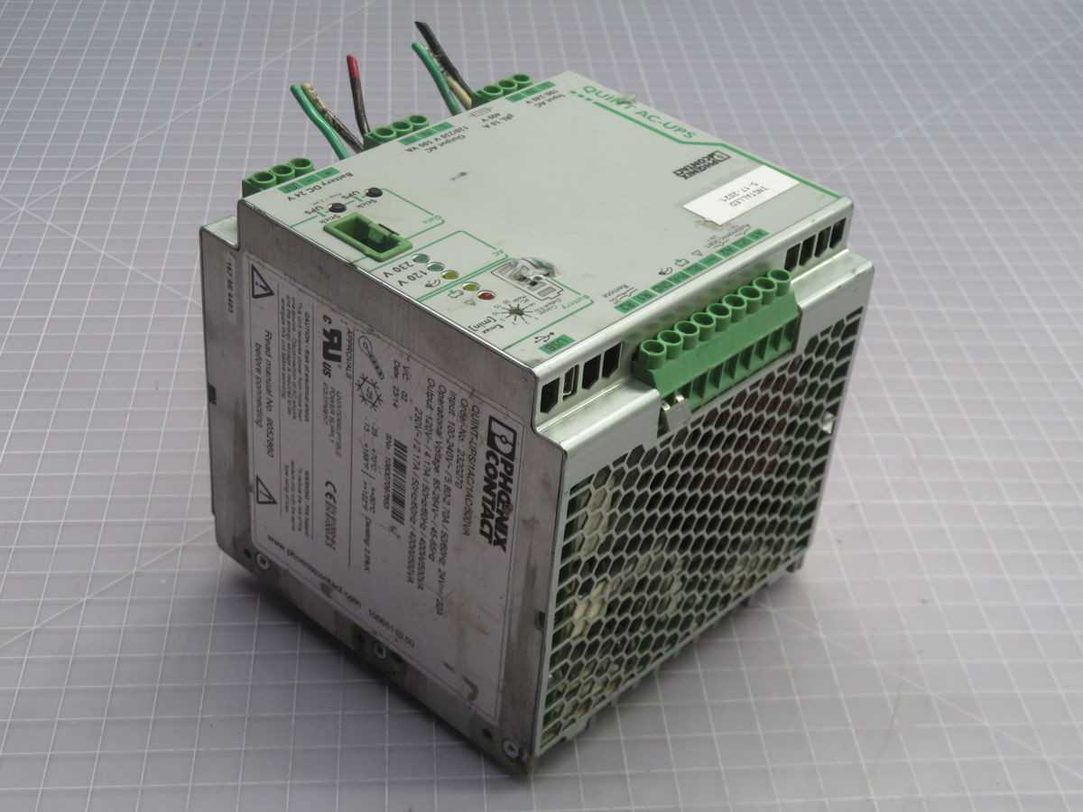 PHOENIX CONTACT QUINT-UPS/1AC/1AC/500VA UNINTERRUPTIBLE POWER SUPPLY T265200 - POWER SUPPLIES