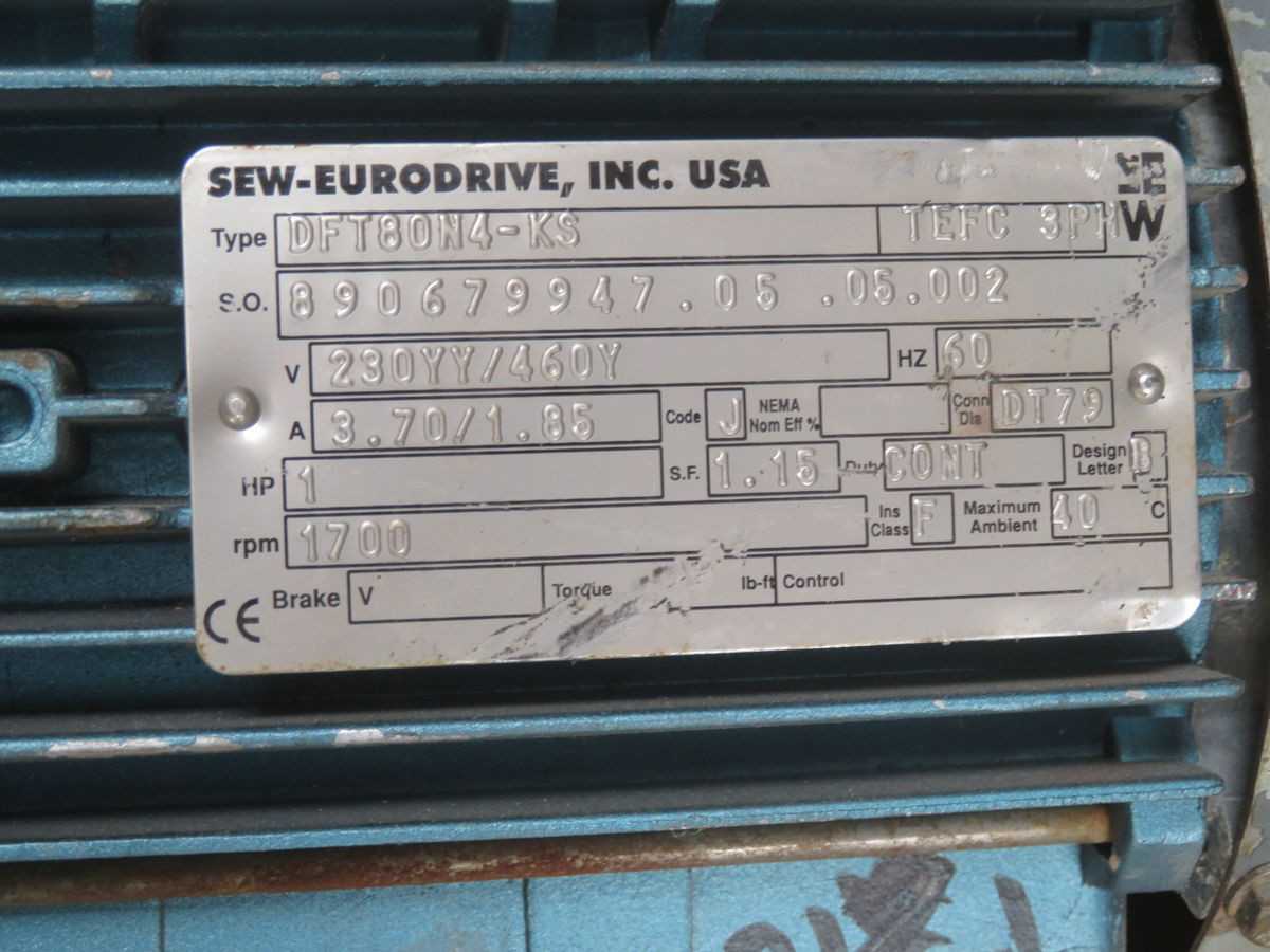 SEW Eurodrive DFT80N4-KS Motor With Gear T263294 - GEAR REDUCERS
