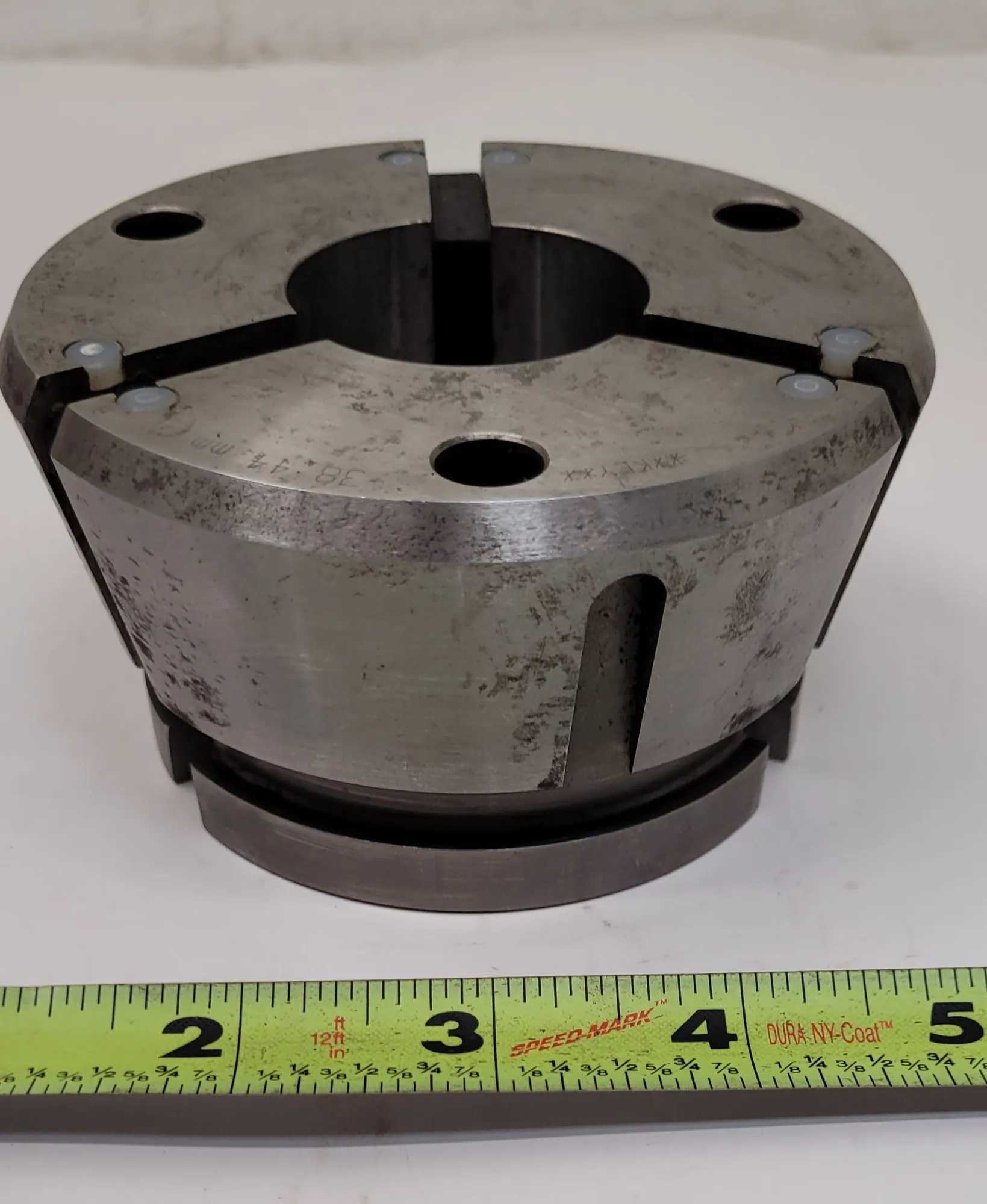 HARDINGE HQC-65 QUICK CHANGE COLLET, SERIES 65, SIZE 38.44MM, 2.25” HEIGHT, NON-SERRATED - MACHINING TOOLING & PARTS