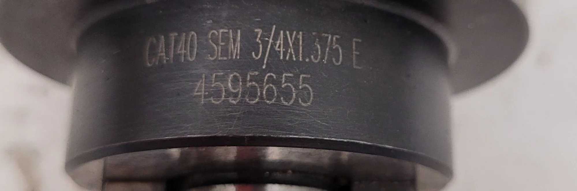 ISCAR CAT40 SEM 3/4X1.375 SHELL MILL HOLDER - CAT40, 3/4" DIA, 1-3/8" FUNC LENGTH, EXTERNAL C. - MACHINING TOOLING & PARTS