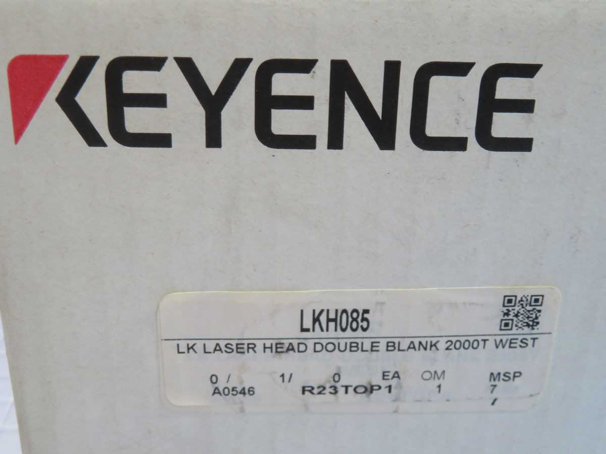 KEYENCE LKH085 DISPLACEMENT SENSOR, 36 MM RANGE, 0.1 UM REPEAT, +/-0.03% LIN - SENSORS