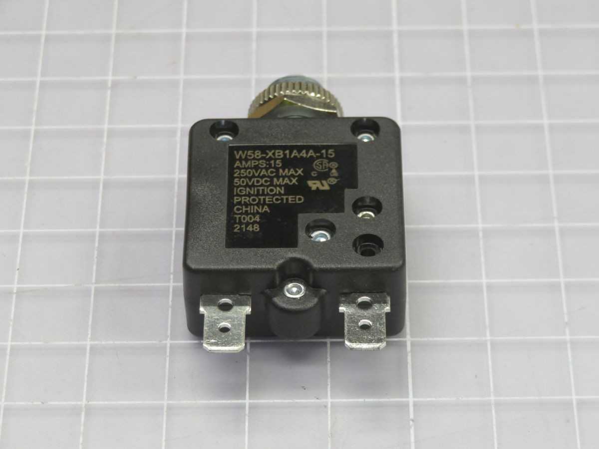 Lot of 400 TE Connectivity W58-XB1A4A-15 Thermal Circuit Breakers - CIRCUIT BREAKERS