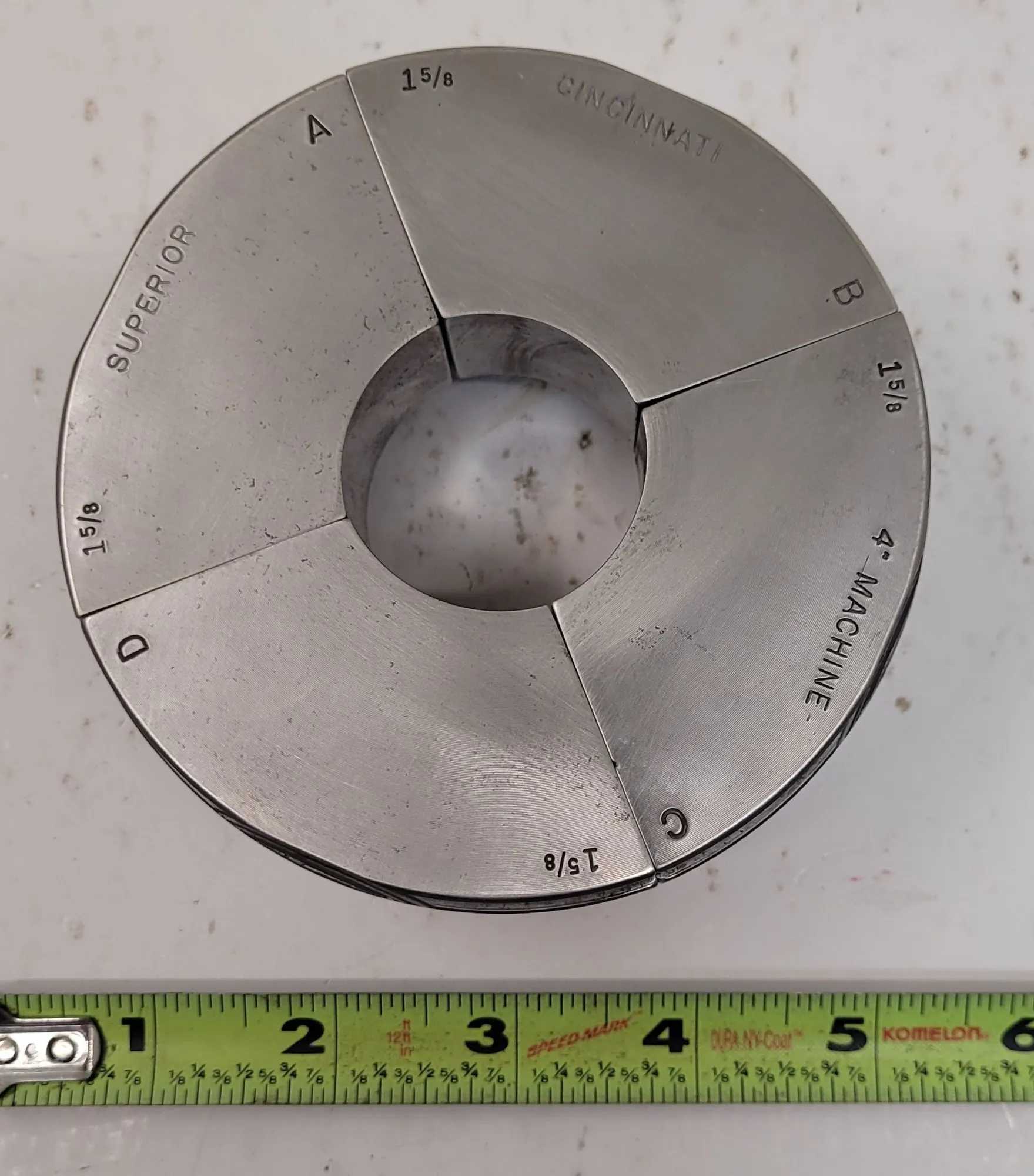 SUPERIOR CINCINNATI COLLET PAD 1 5/8" S-STYLE EMERGENCY NON-SERRATED - MACHINING ACCESSORIES & TOOLING