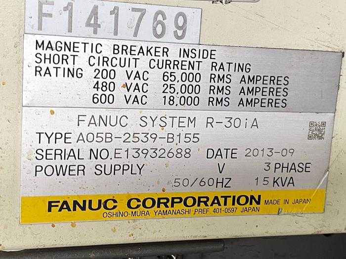 2013 FANUC M-900IA/350 ARTICULATED ROBOT, 350KG, 2650MM REACH, R-30IA CONTROLLER - ARTICULATED ROBOTS