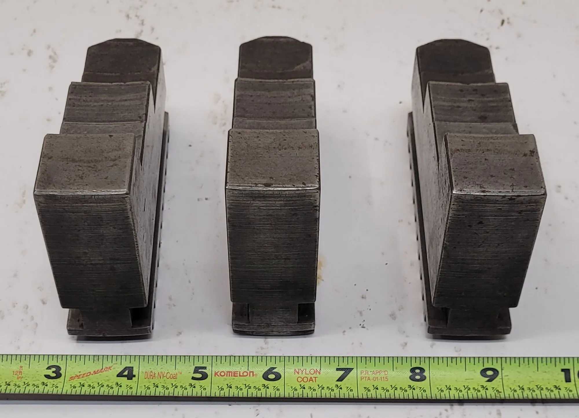 CHUCK JAWS – 3 PIECE SET (SET OF 3 JAWS) - MACHINE TOOLING