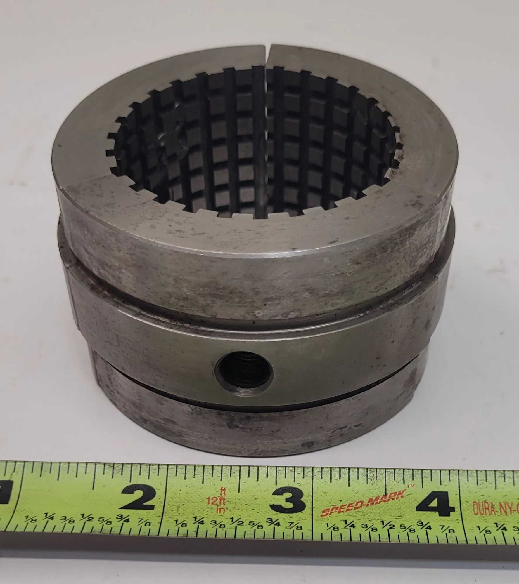 SUPERIOR CINCINNATI 2 1/8" MASTER SERRATED COLLET PAD SET OF 3 - MACHINE TOOLING