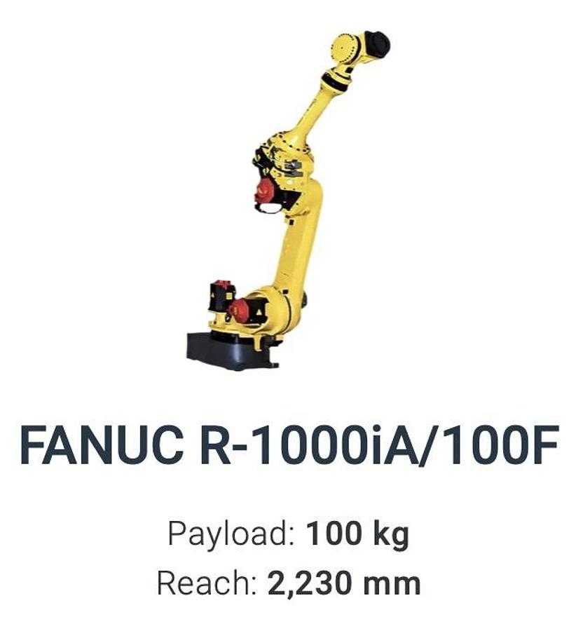 2014 FANUC R-1000IA/100F ARTICULATED ROBOT, 100 KG PAYLOAD, 2230 MM REACH, R-30IB CONTROLLER - ARTICULATED ROBOTS