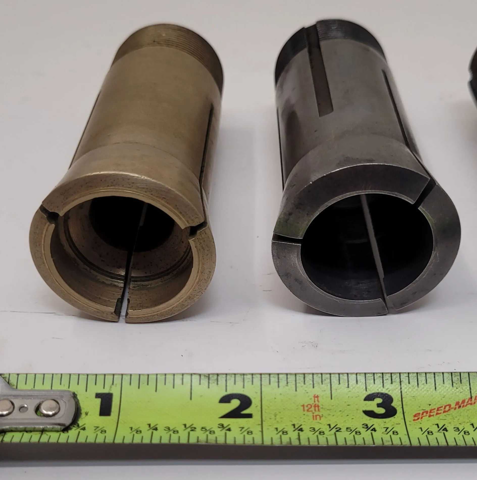 UNBRANDED 5 PIECE COLLET SET - VARIOUS SIZES (1.125IN, 1IN, 1/8IN, 15MM, 3/4IN) - MACHINING TOOLING & PARTS