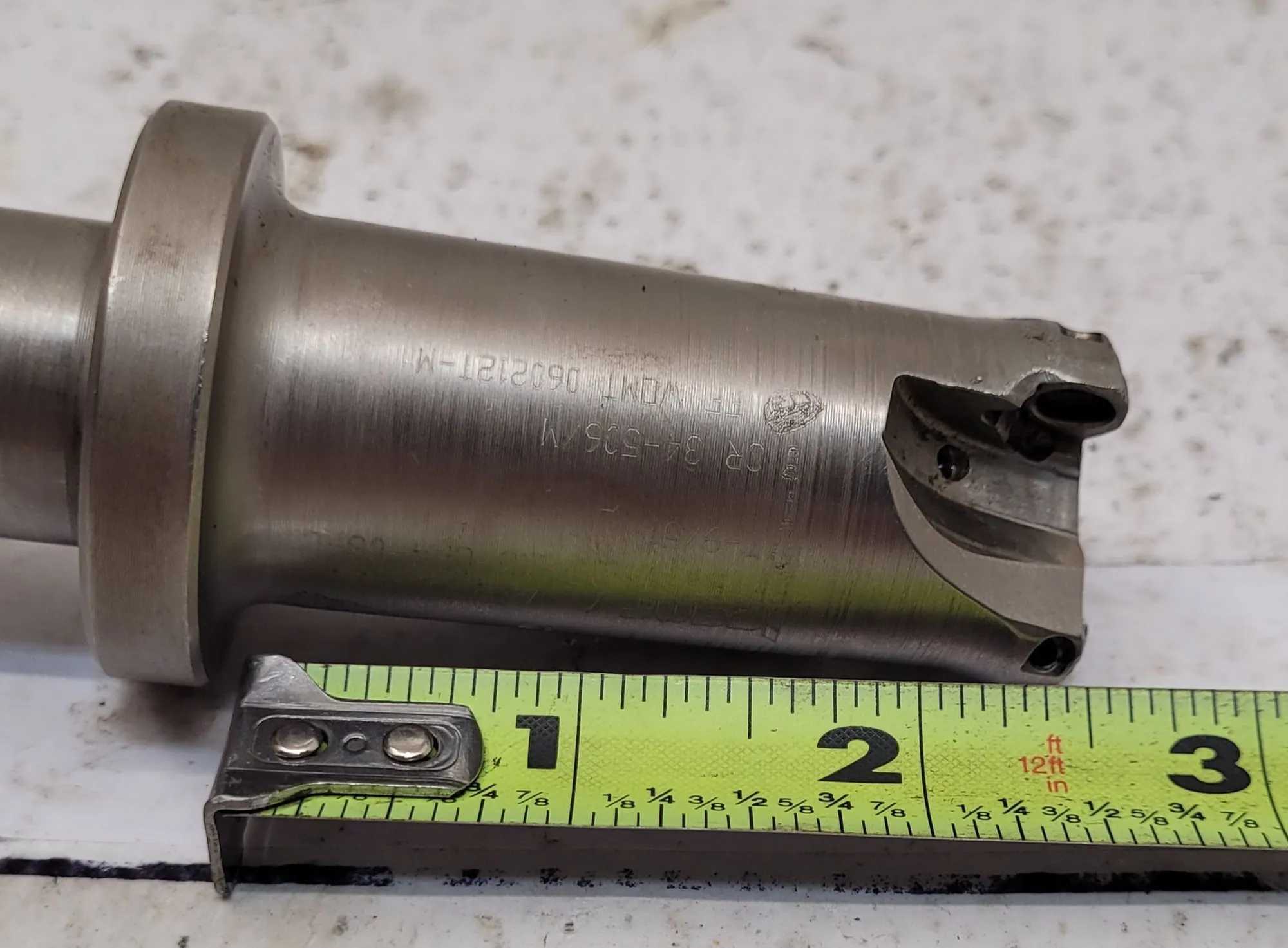ISCAR FEEDMILL FF EW D1.25-2.5-CF 4-06C, 3 FLUTES, OAL 4.5", SHANK L 1.5", SHANK D 1" - MACHINING TOOLING & PARTS