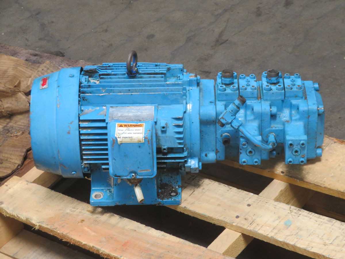 TOYO-OKI HVP-VCC1-26-26A2A2-B DOUBLE VANE PUMP W MOTOR T263357 - HYDRAULIC VANE PUMP