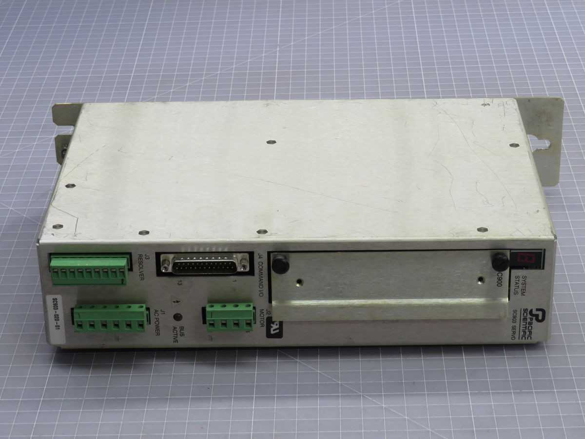 PACIFIC SCIENTIFIC SC903-020-01 SERVO DRIVES, 1/3-PHASE, 120/240 VAC, 3A CONT. CURRENT, 6A PEAK - SERVO MOTORS