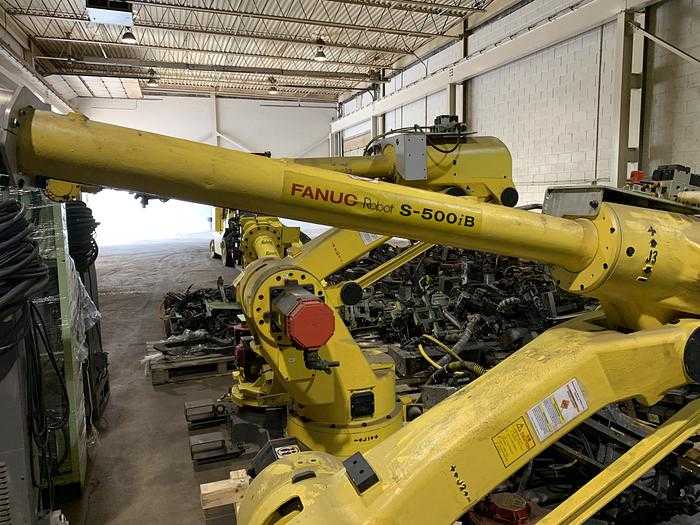 2002 FANUC S-500IB ROBOT, 15KG PAYLOAD, 2757MM REACH, RJ3IB CONTROLLER - ARTICULATED ROBOTS
