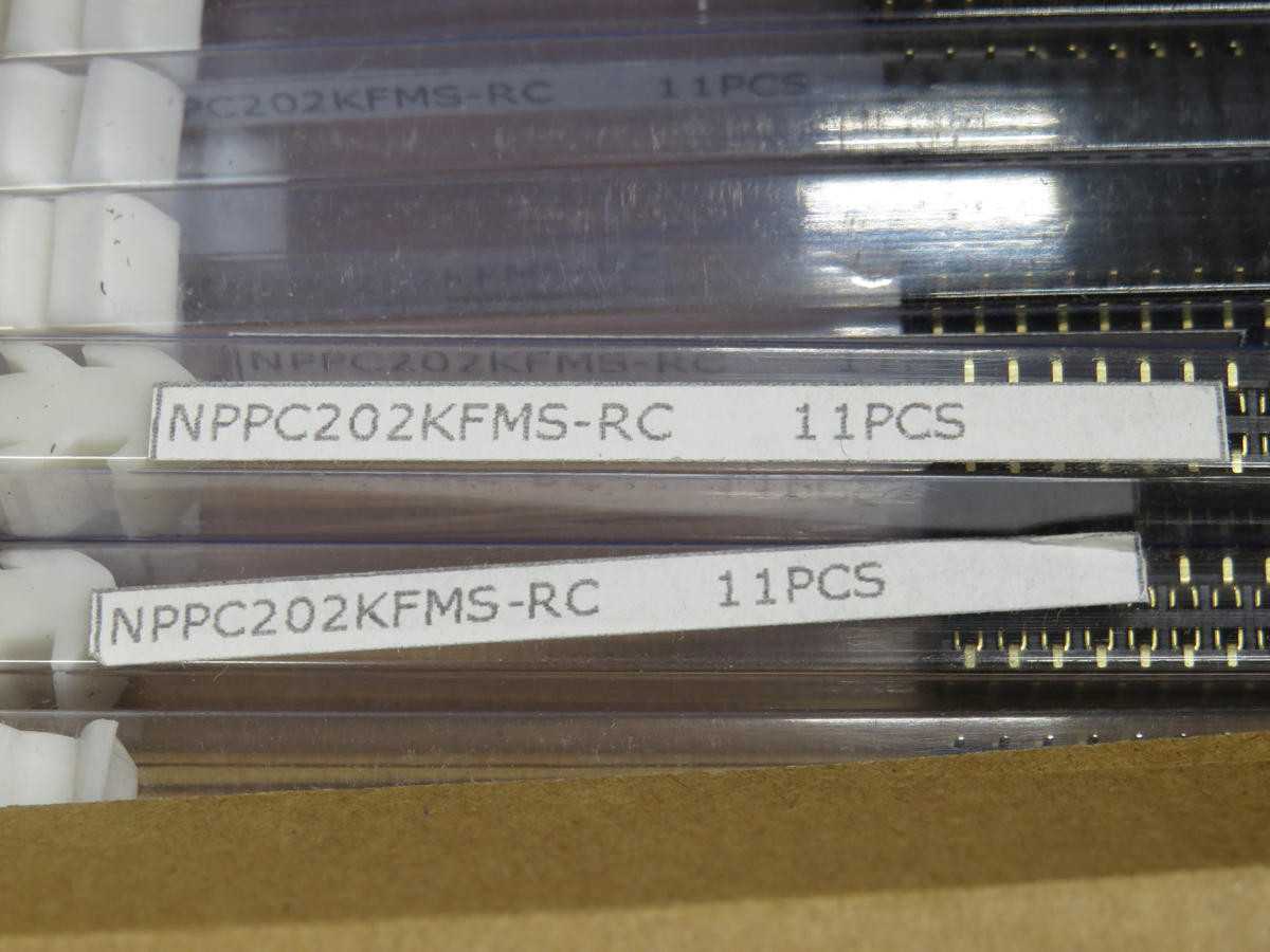 LOT OF 225 SULLINS CONNECTOR SOLUTIONS NPPC202KFMS-RC CONN HDR 40POS 0.1 TIN SMD T204500 - TERMINAL BLOCKS