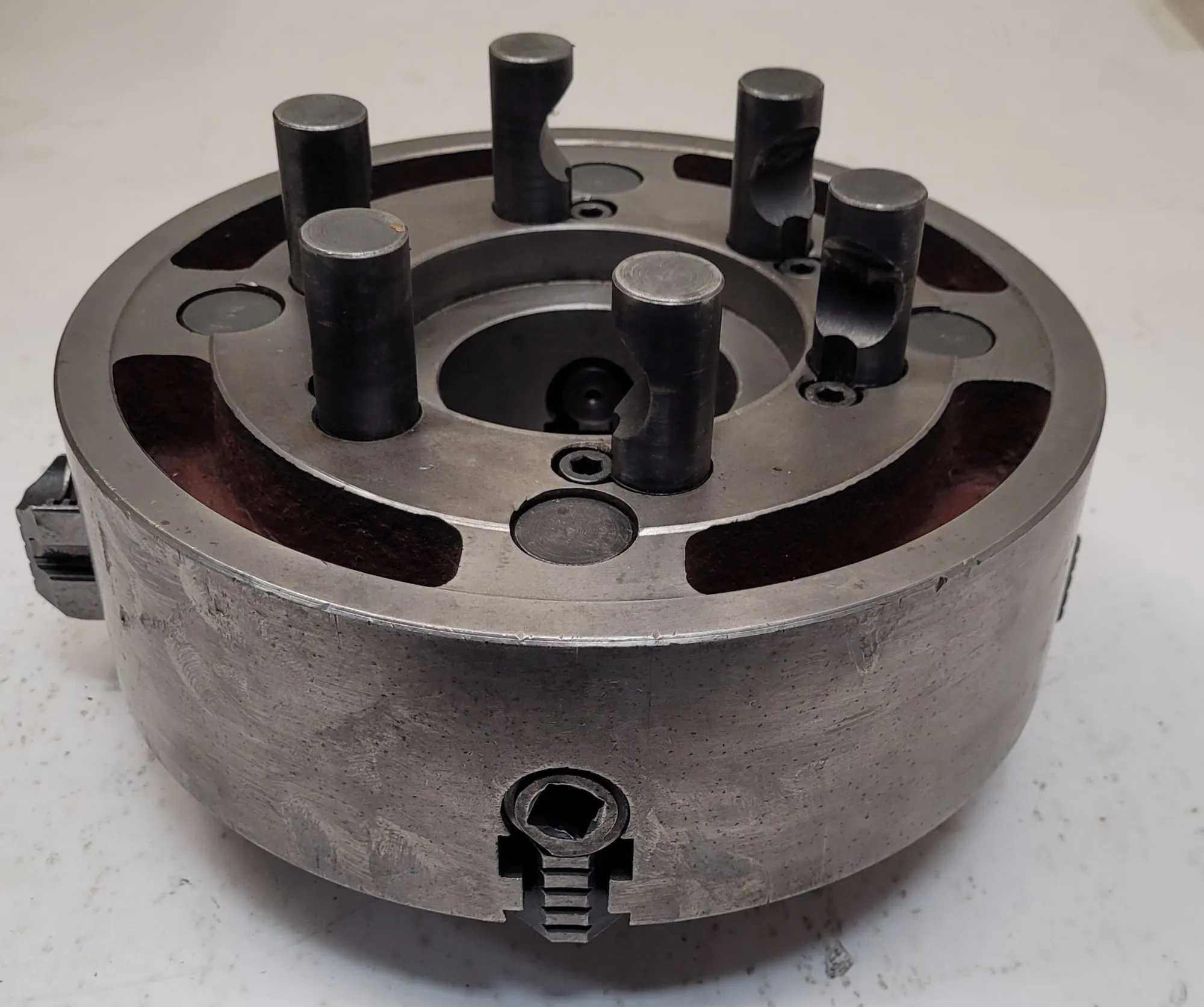 BISON 10" 4-JAW CHUCK WITH D1-6 BACKPLATE - MACHINE TOOLING