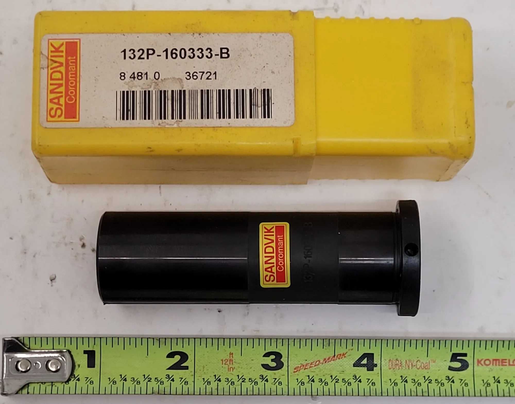 SANDVIK COROMANT 132P-160333-B CYLINDRICAL SLEEVE, DCONMS 1 INCH, OAL 3.3465 INCH - MACHINE TOOLING