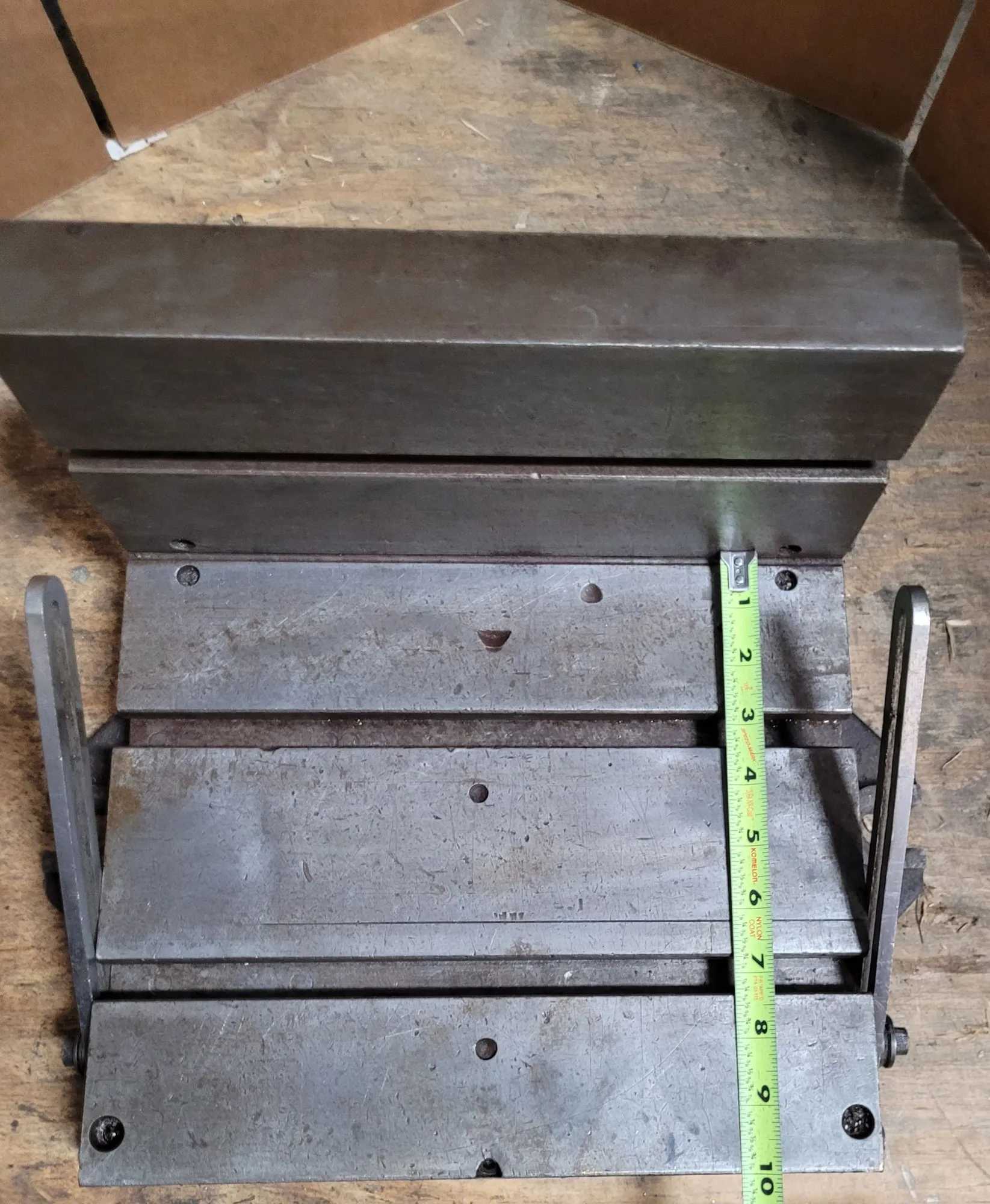 BRIDGEPORT TRI-SINE TABLE TITLED ANGLE PLATE - MACHINE TOOLING