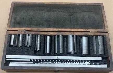 DUMONT MINUTE MAN #10 13 PC 18 COMBO HSS FRACTIONAL KEYWAY BROACH SET - MACHINING TOOLING & PARTS