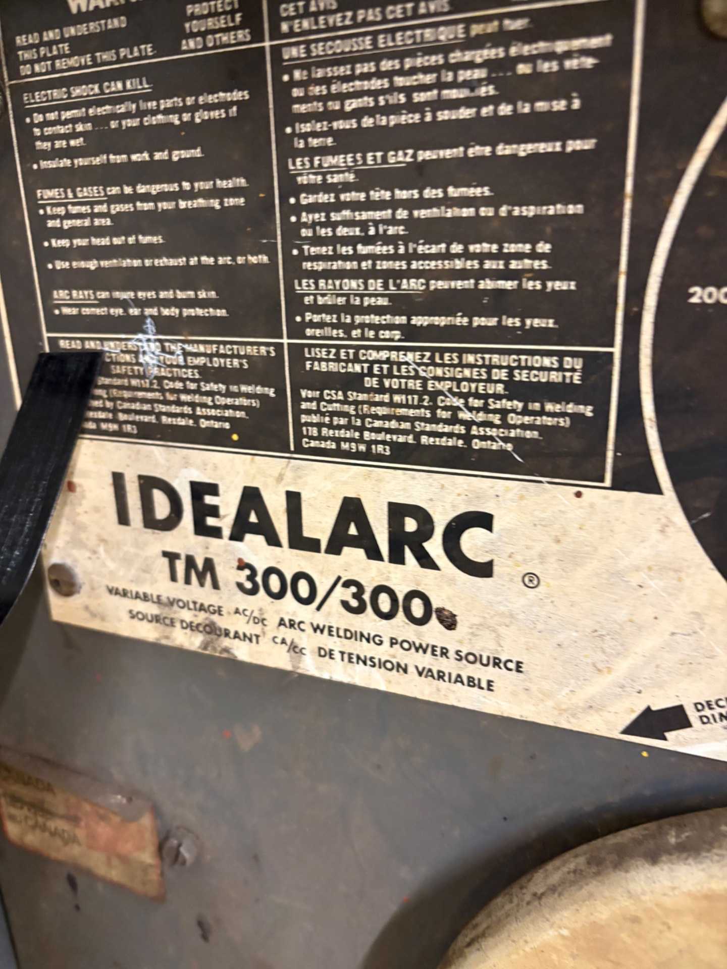 Lincoln Idealarc TM-300/300 Arc Welder, 300A, 60% Duty Cycle, AC/DC, 1PH, 230/460V - ARC WELDERS
