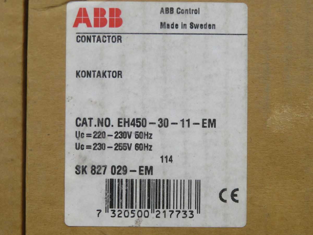 ABB EH450-30-11-EM Contactor T258823 - Reliable Electrical Solution - CONTACTORS