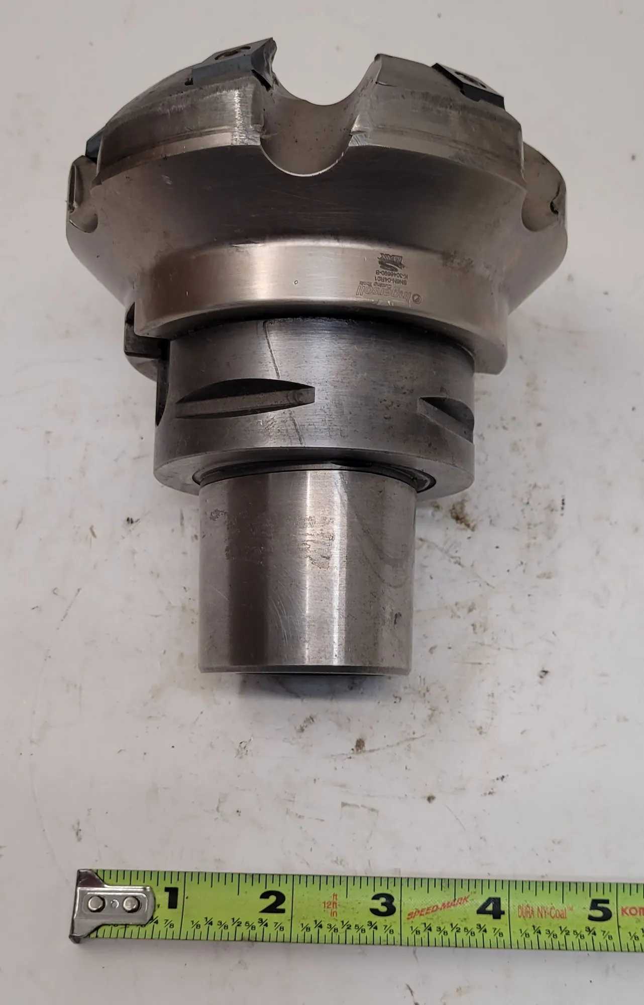 INGERSOLL SN6N-04R01 FACE MILL W/ 6 INSERTS AND CAPTO C8 TOOL HOLDER, 4.69" CUTTING DIAMETER - MACHINE TOOLING