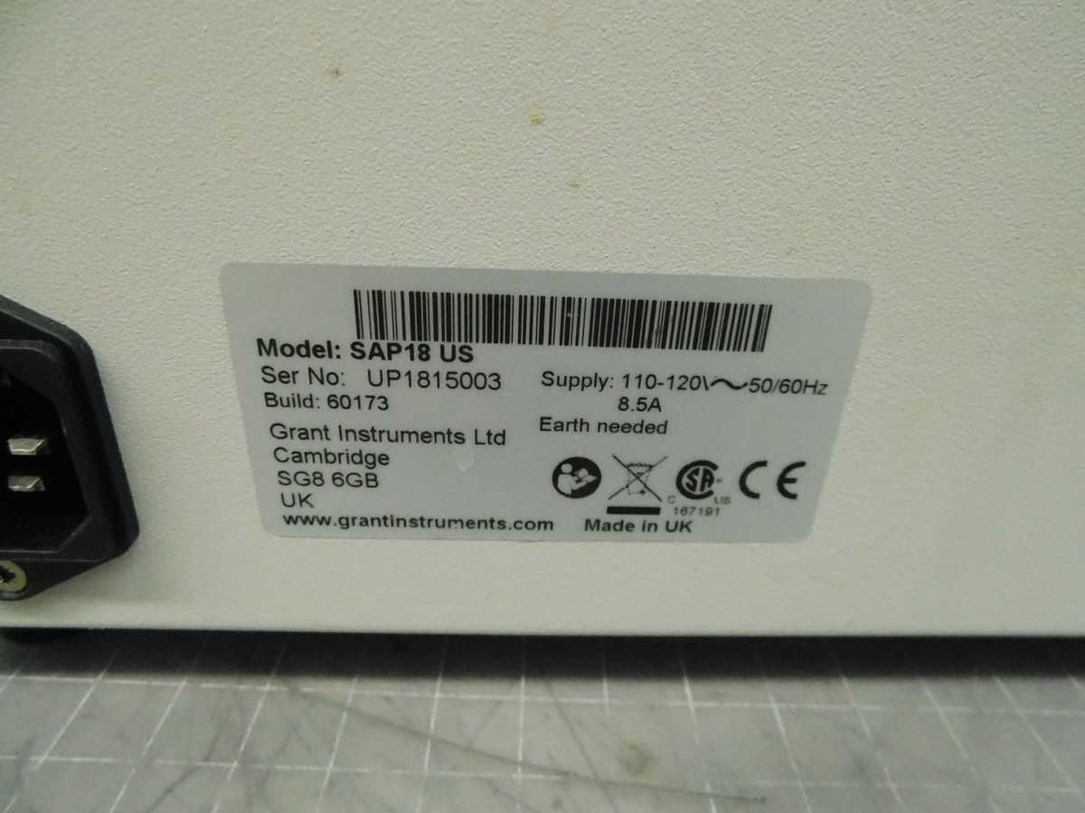 Grant SAP18 US Heating Water Bath 13 Ltr - LAB & SCIENTIFIC